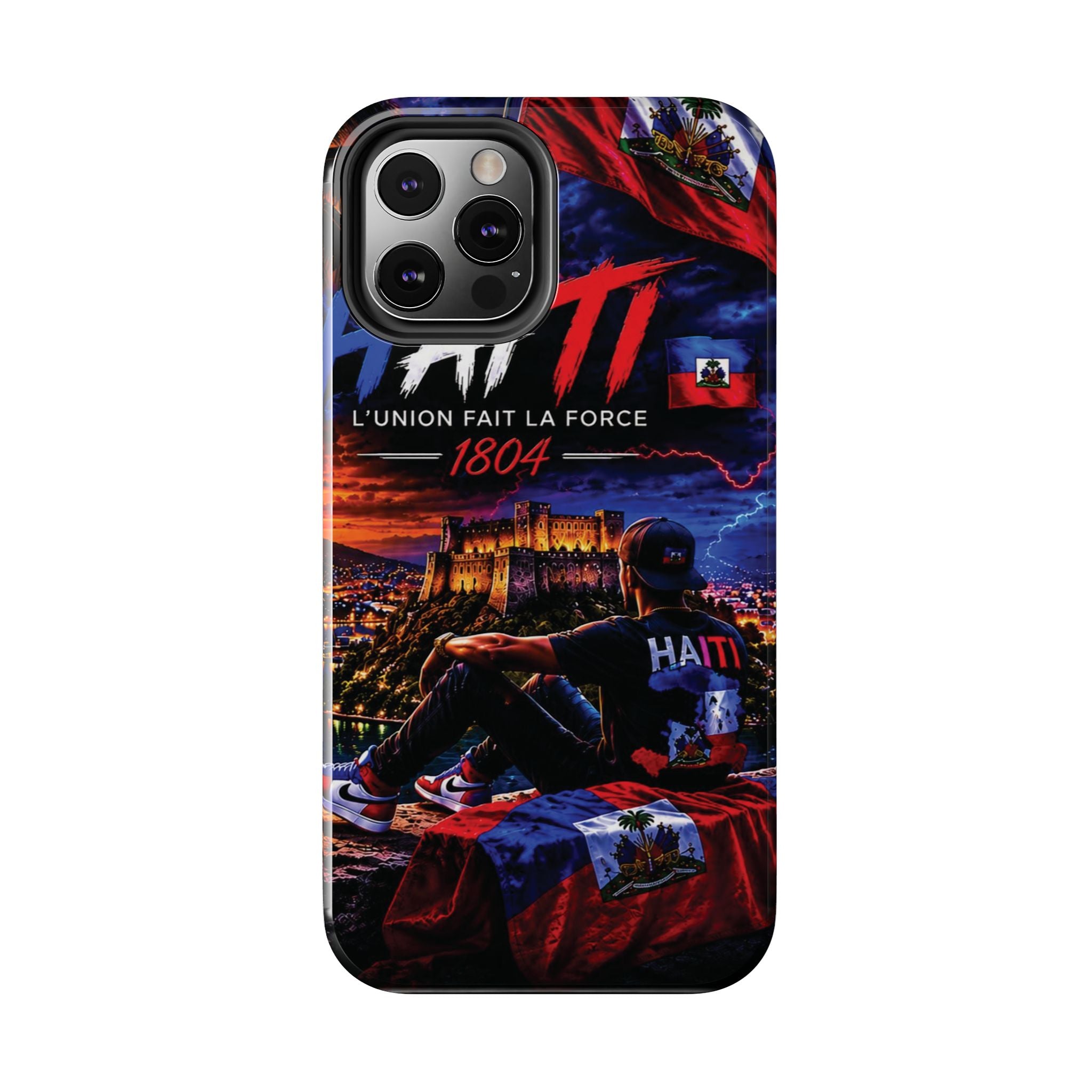 Haiti 1804 Tough Phone Case — L'Union Fait La Force Patriotic Protective Cover