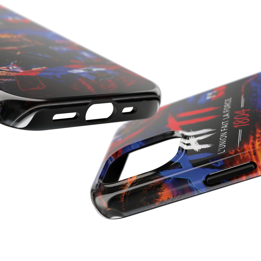 Haiti 1804 Tough Phone Case — L'Union Fait La Force Patriotic Protective Cover