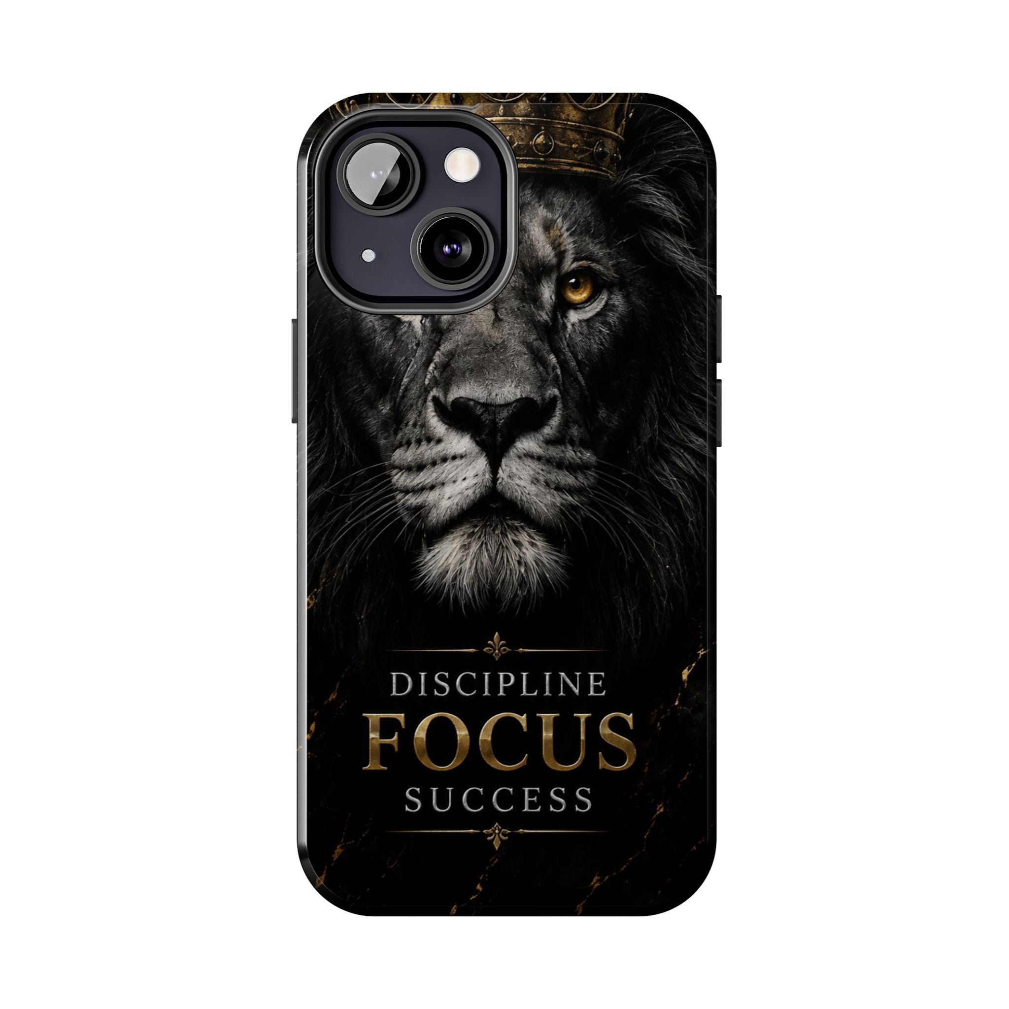 Lion 'Discipline Focus Success' Tough Phone Case