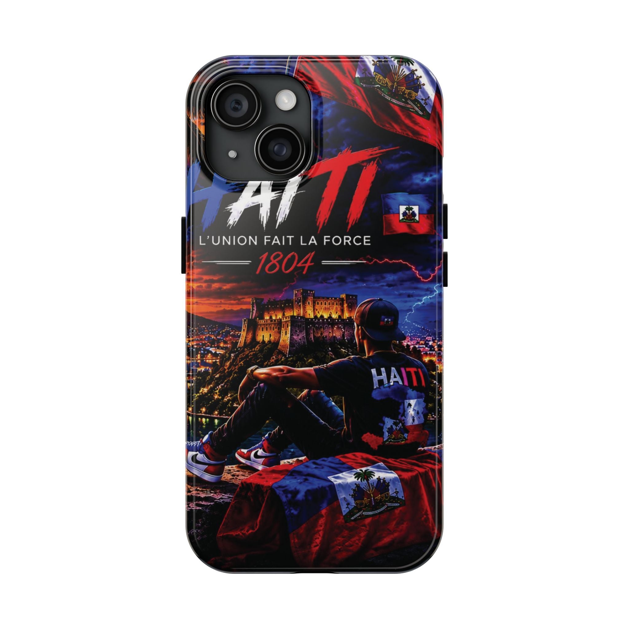 Haiti 1804 Tough Phone Case — L'Union Fait La Force Patriotic Protective Cover