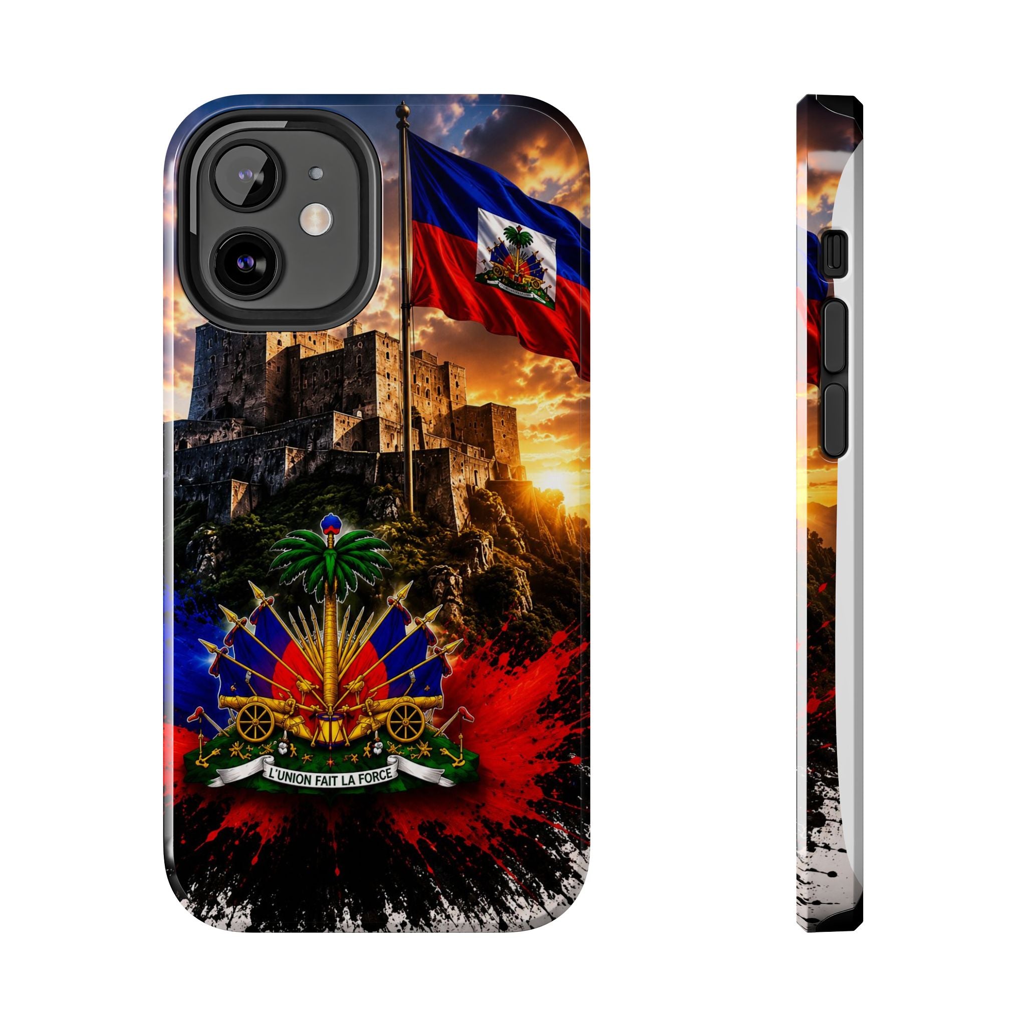 Haiti Crest Tough Phone Case — Citadel Sunset Protective Phone Cover