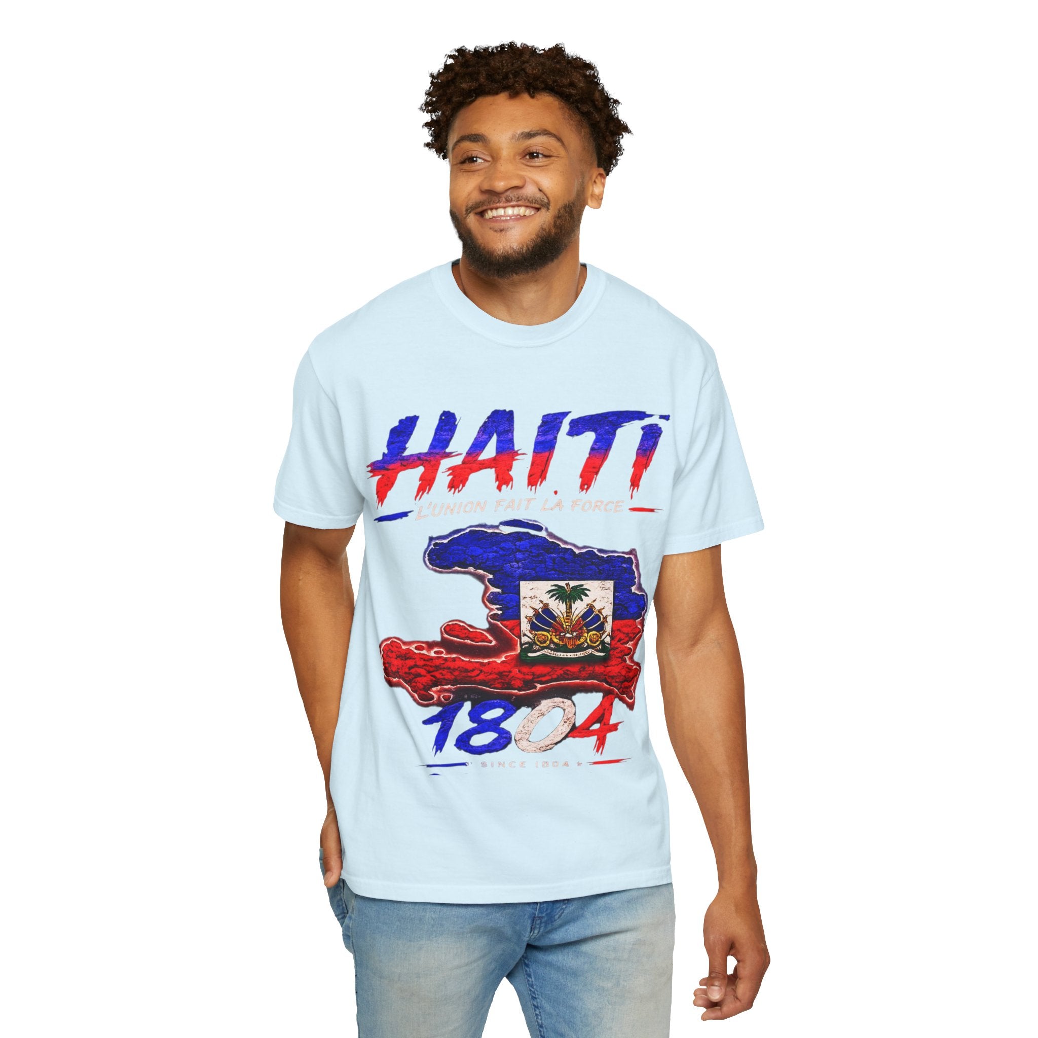 Haiti 1804 Flag Map T-Shirt — Haitian Pride Graphic Tee