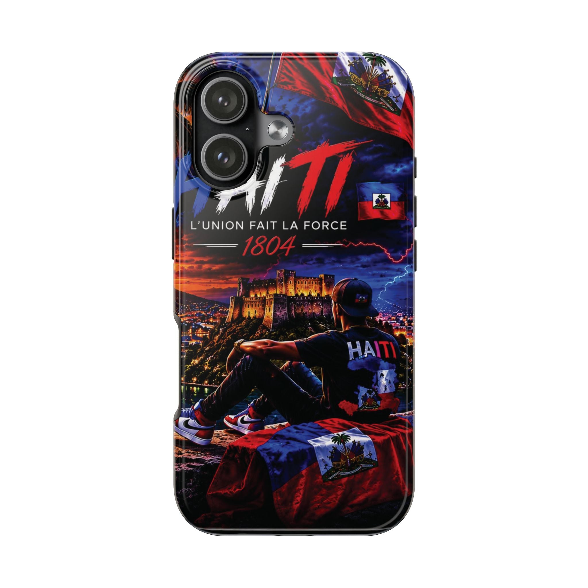 Haiti 1804 Tough Phone Case — L'Union Fait La Force Patriotic Protective Cover