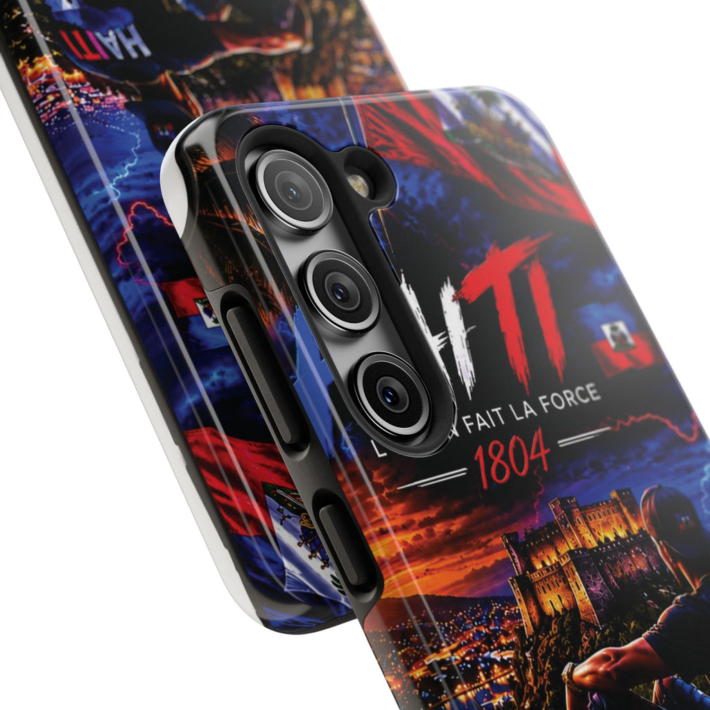 Haiti 1804 Tough Phone Case — L'Union Fait La Force Patriotic Protective Cover