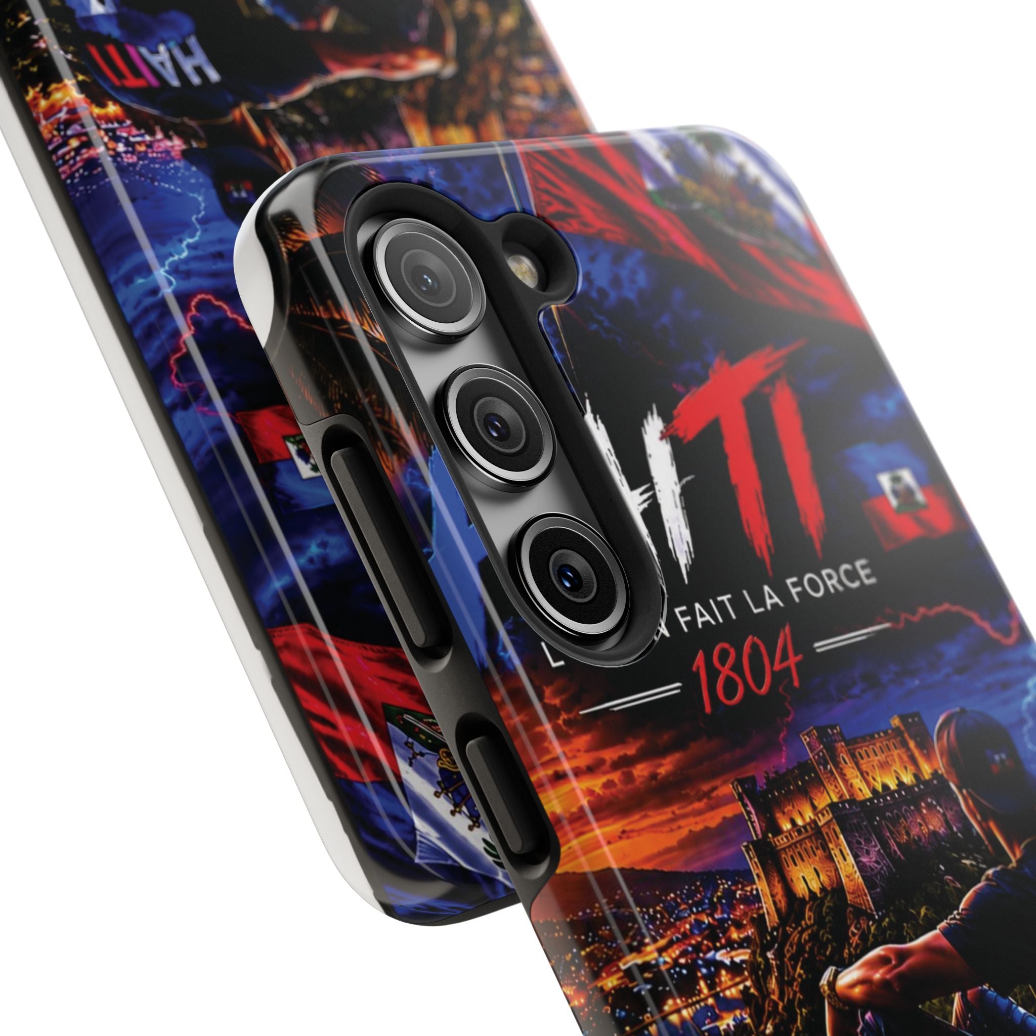 Haiti 1804 Tough Phone Case — L'Union Fait La Force Patriotic Protective Cover