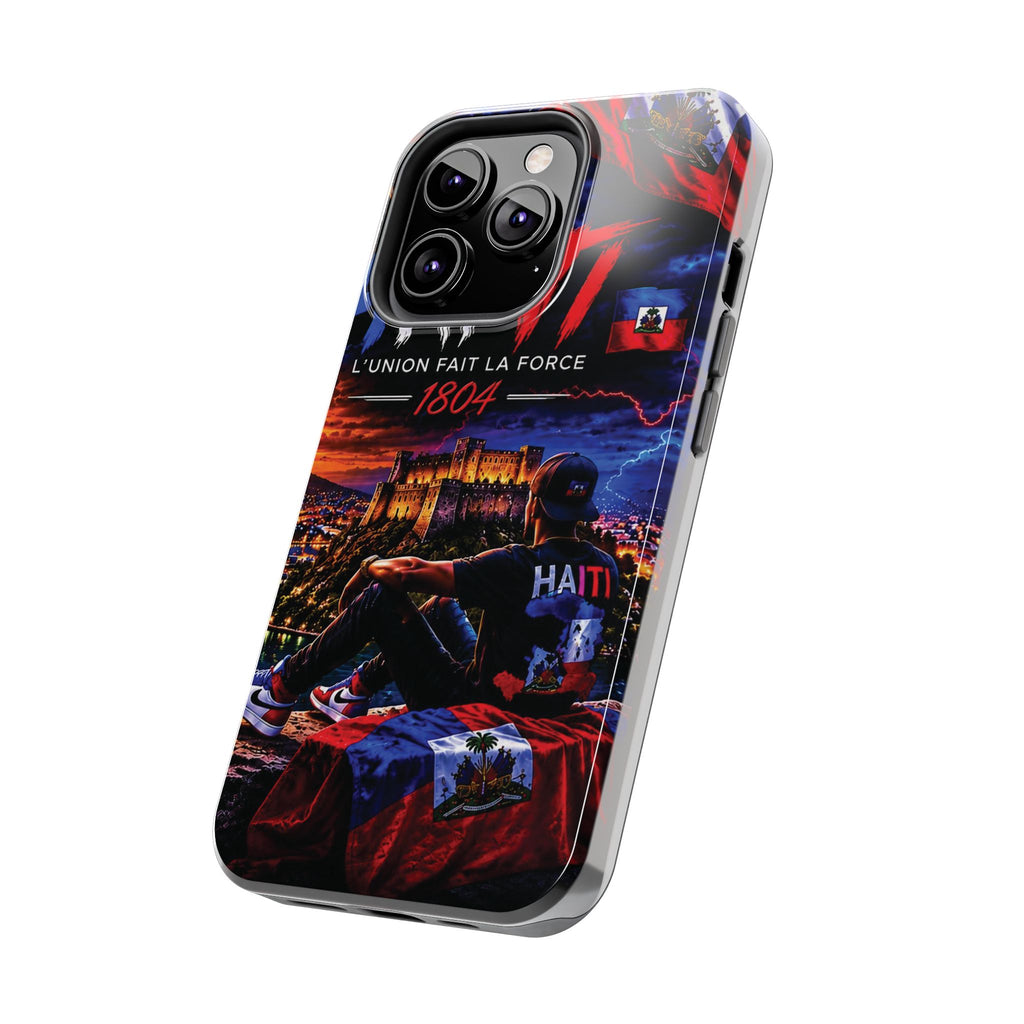 Haiti 1804 Tough Phone Case — L'Union Fait La Force Patriotic Protective Cover