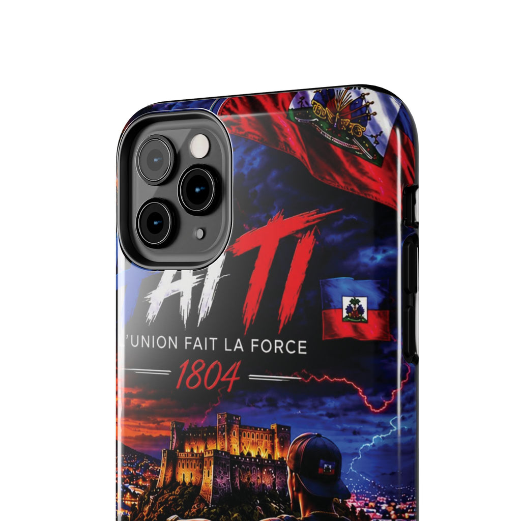 Haiti 1804 Tough Phone Case — L'Union Fait La Force Patriotic Protective Cover