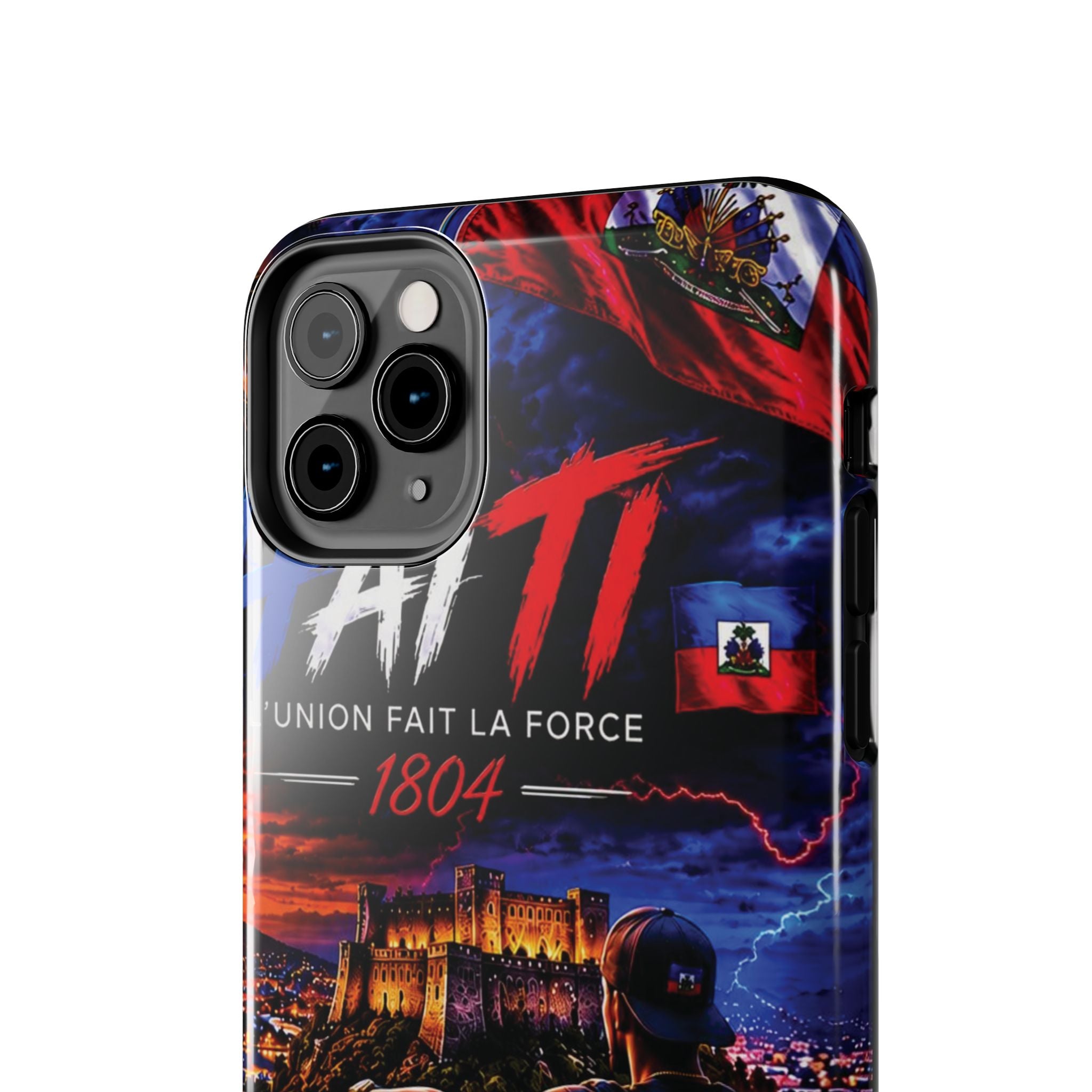 Haiti 1804 Tough Phone Case — L'Union Fait La Force Patriotic Protective Cover