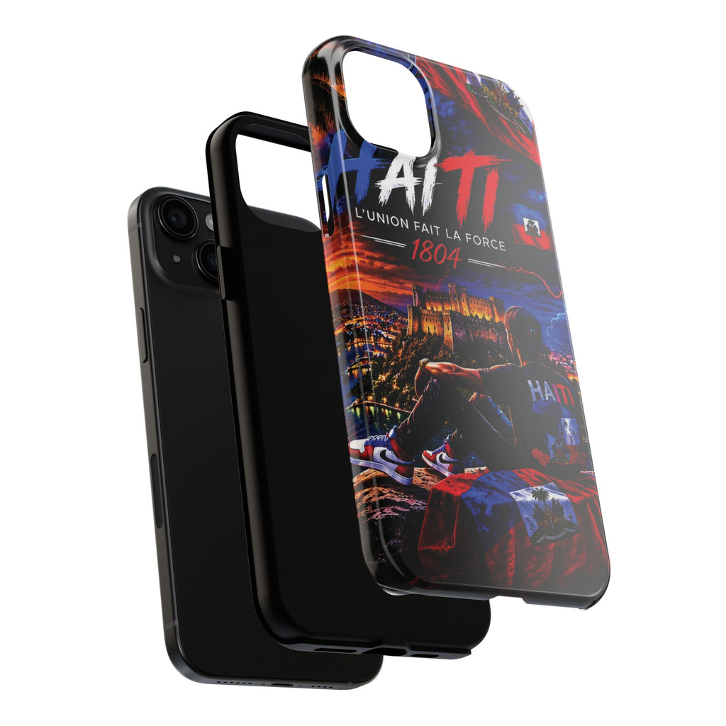 Haiti 1804 Tough Phone Case — L'Union Fait La Force Patriotic Protective Cover