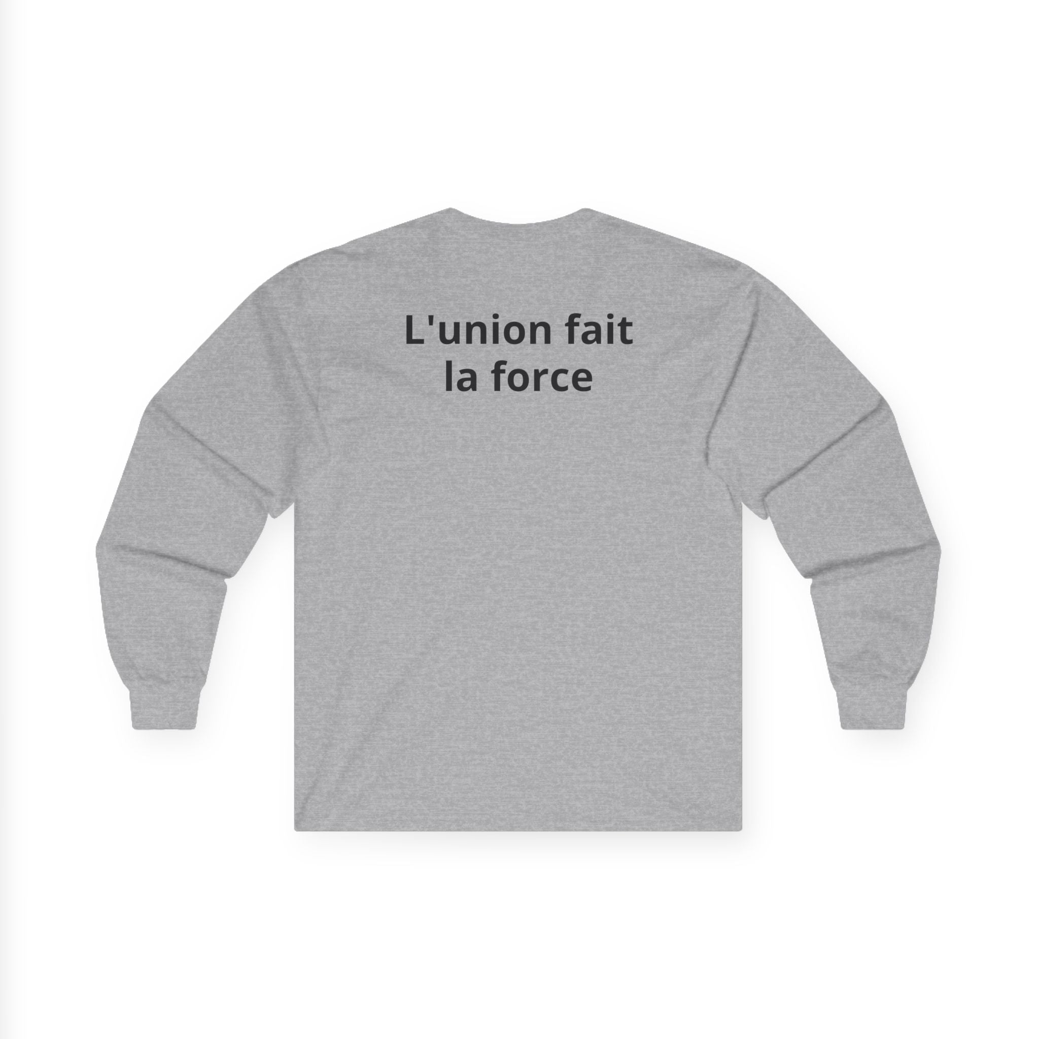 Haiti 1804 Long Sleeve Tee — "L'union fait la force" Flag Tribute Shirt