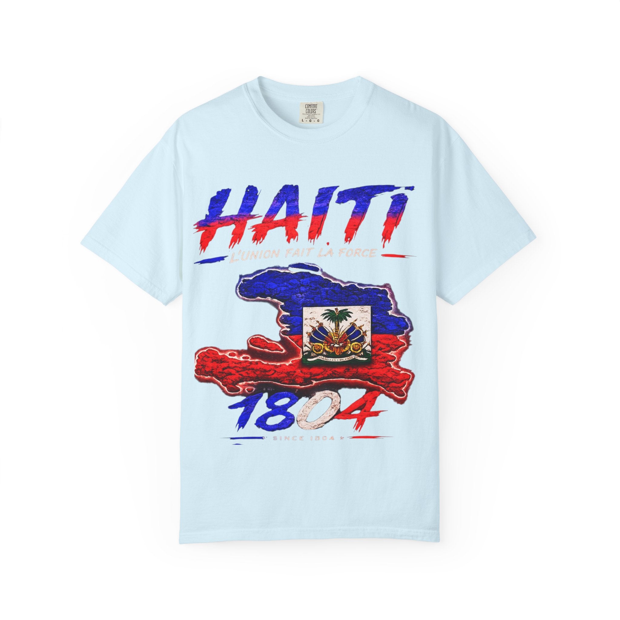 Haiti 1804 Flag Map T-Shirt — Haitian Pride Graphic Tee