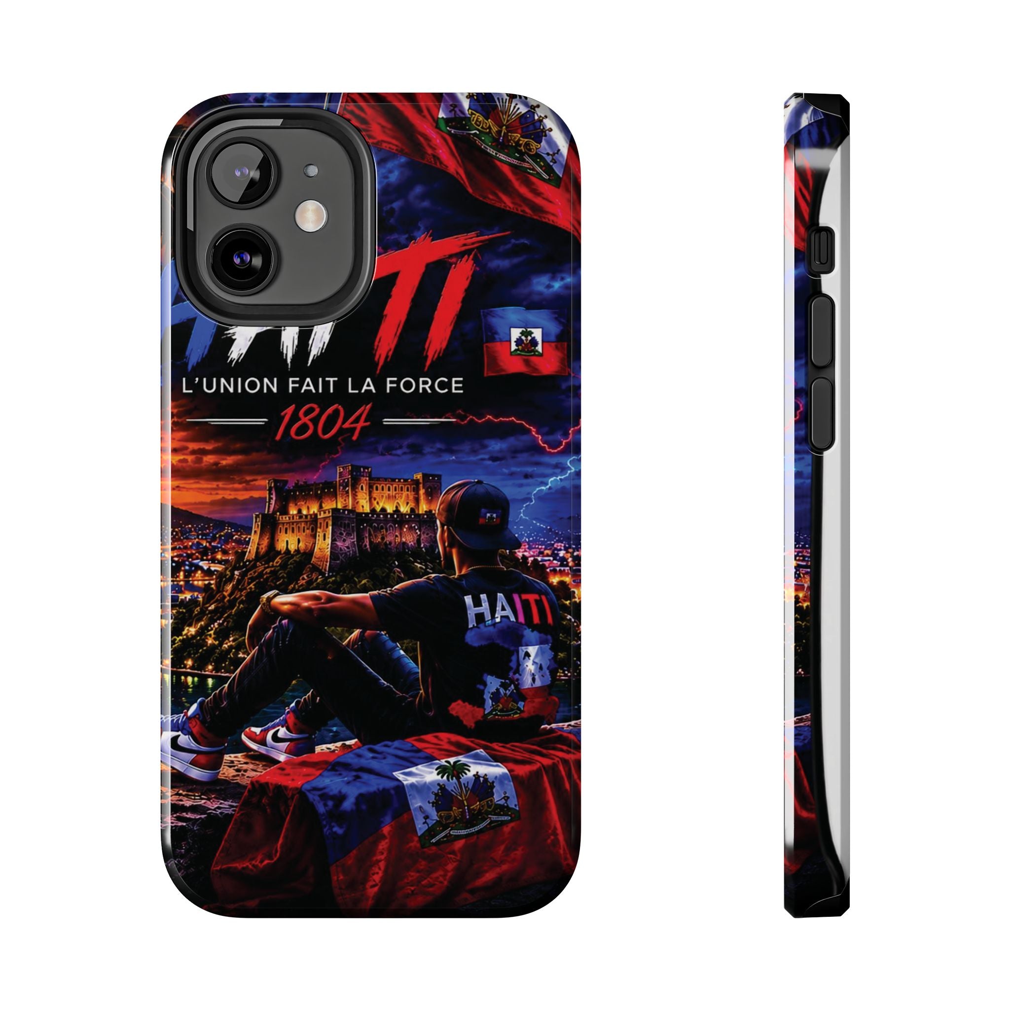 Haiti 1804 Tough Phone Case — L'Union Fait La Force Patriotic Protective Cover