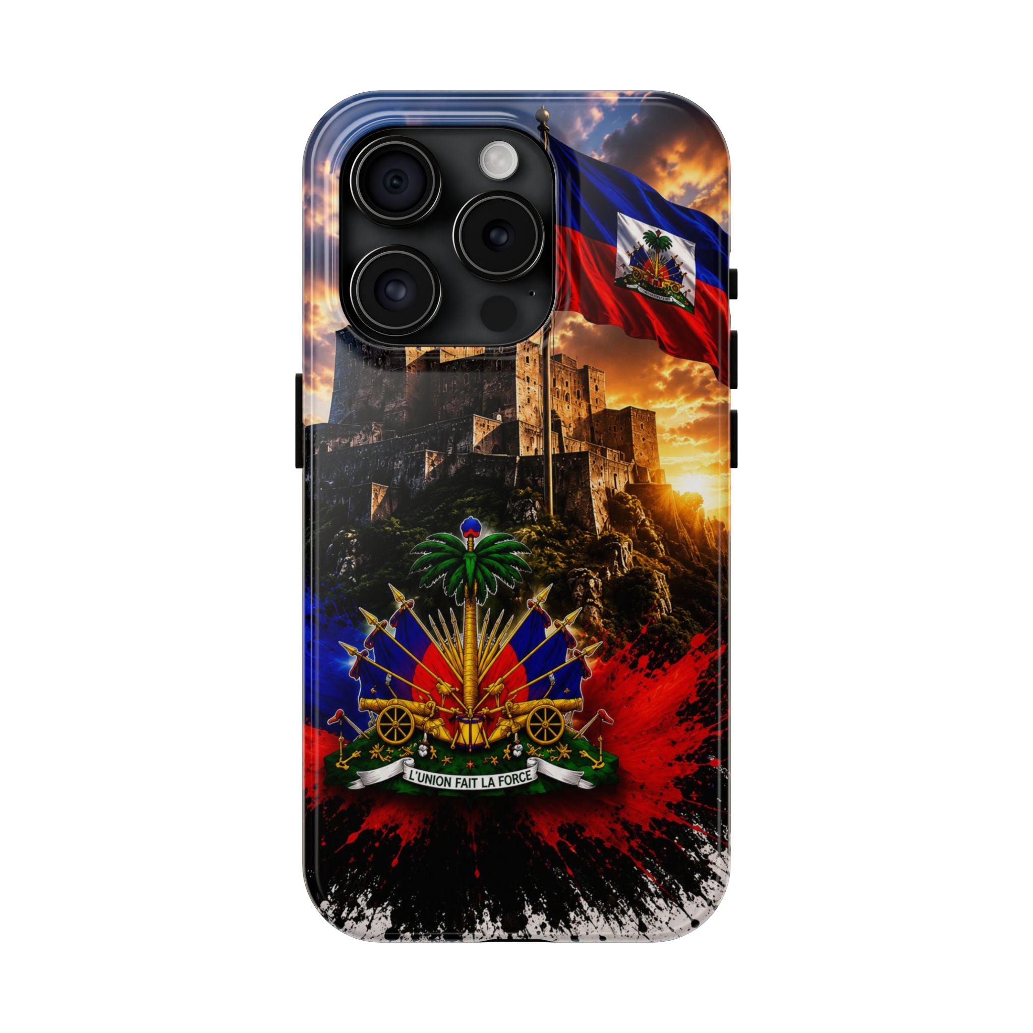 Haiti Crest Tough Phone Case — Citadel Sunset Protective Phone Cover