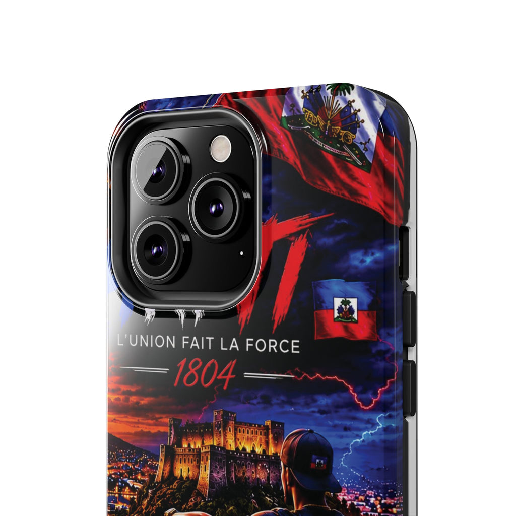 Haiti 1804 Tough Phone Case — L'Union Fait La Force Patriotic Protective Cover