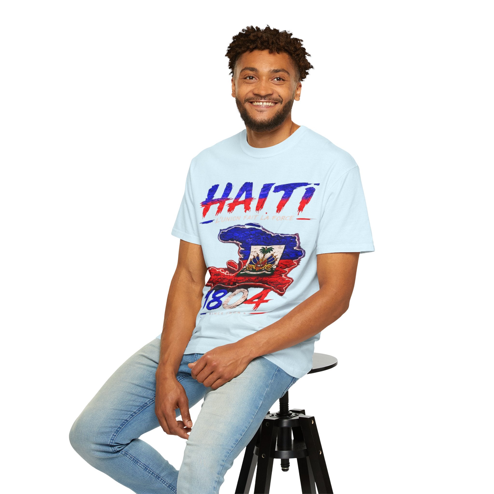 Haiti 1804 Flag Map T-Shirt — Haitian Pride Graphic Tee