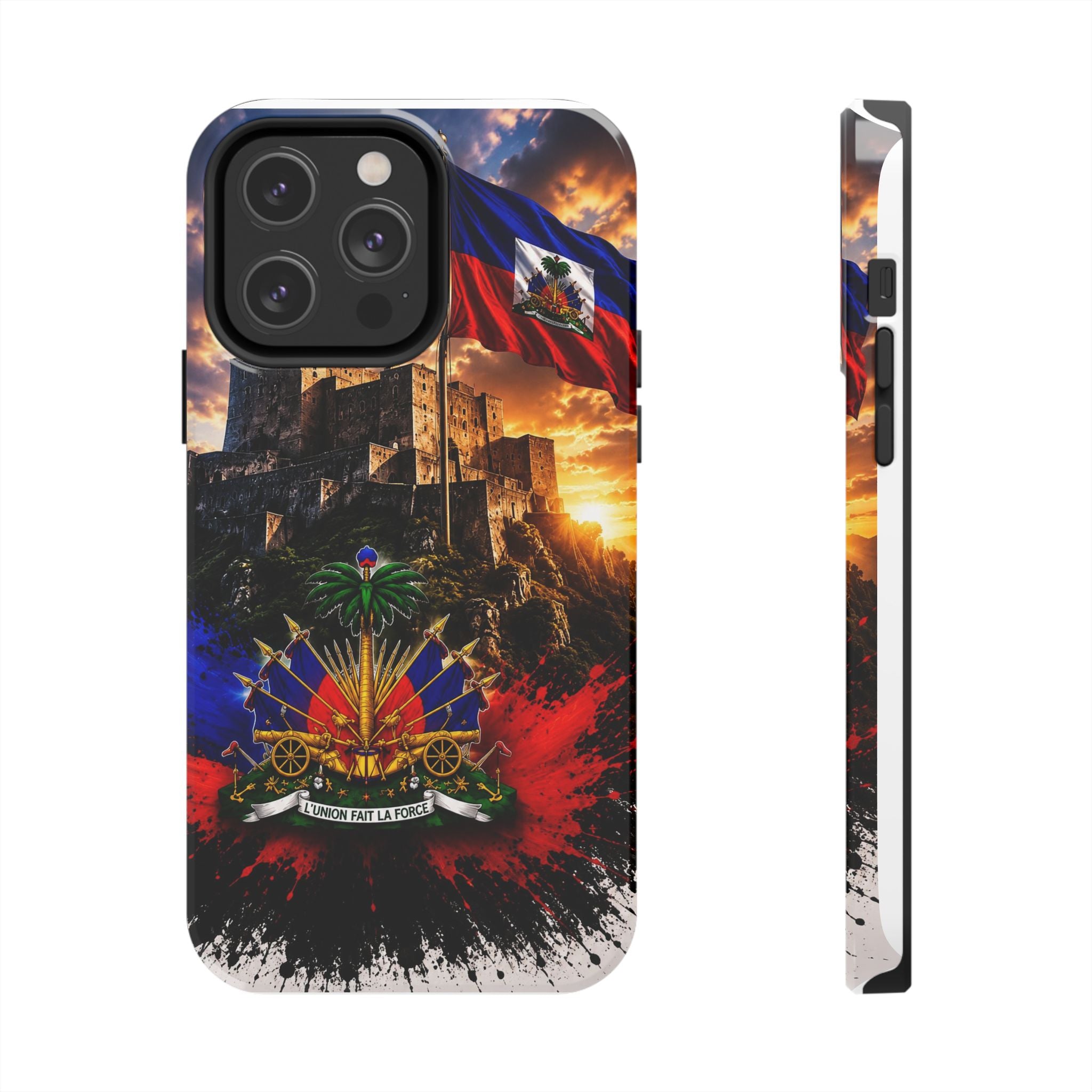 Haiti Crest Tough Phone Case — Citadel Sunset Protective Phone Cover