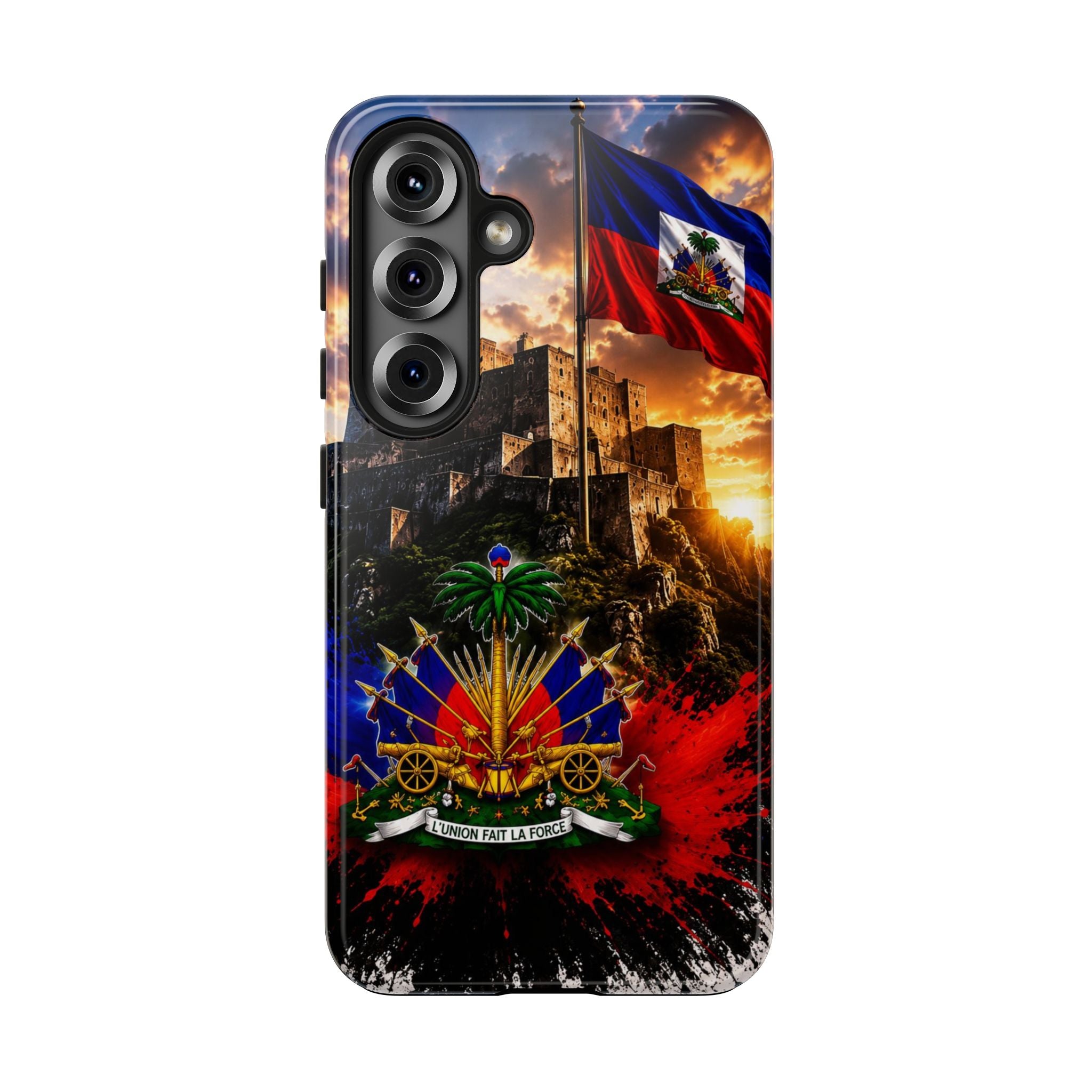 Haiti Crest Tough Phone Case — Citadel Sunset Protective Phone Cover