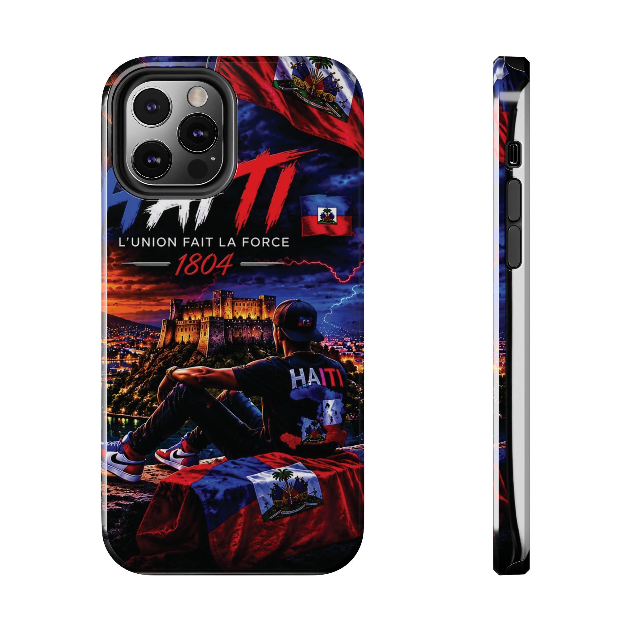 Haiti 1804 Tough Phone Case — L'Union Fait La Force Patriotic Protective Cover