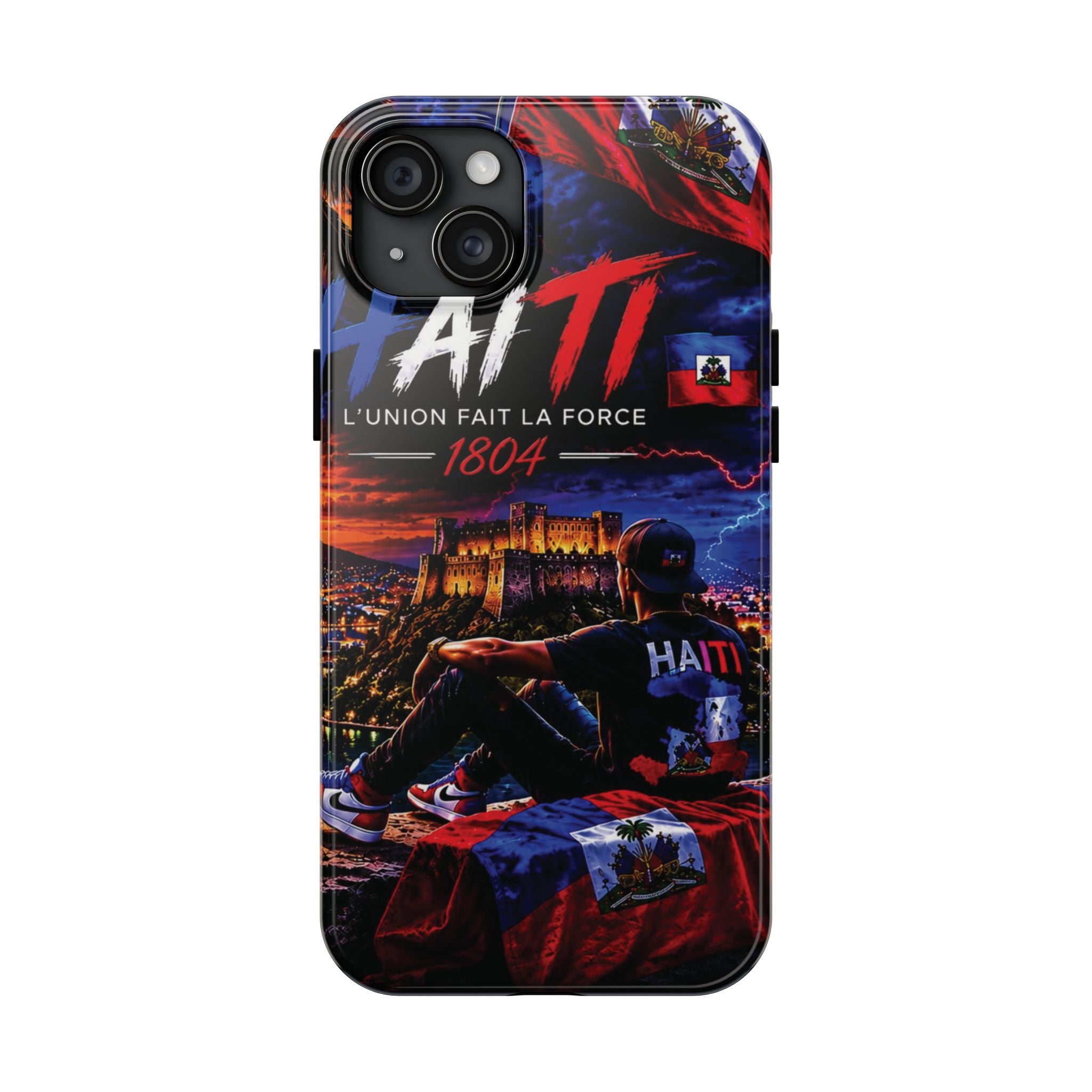 Haiti 1804 Tough Phone Case — L'Union Fait La Force Patriotic Protective Cover