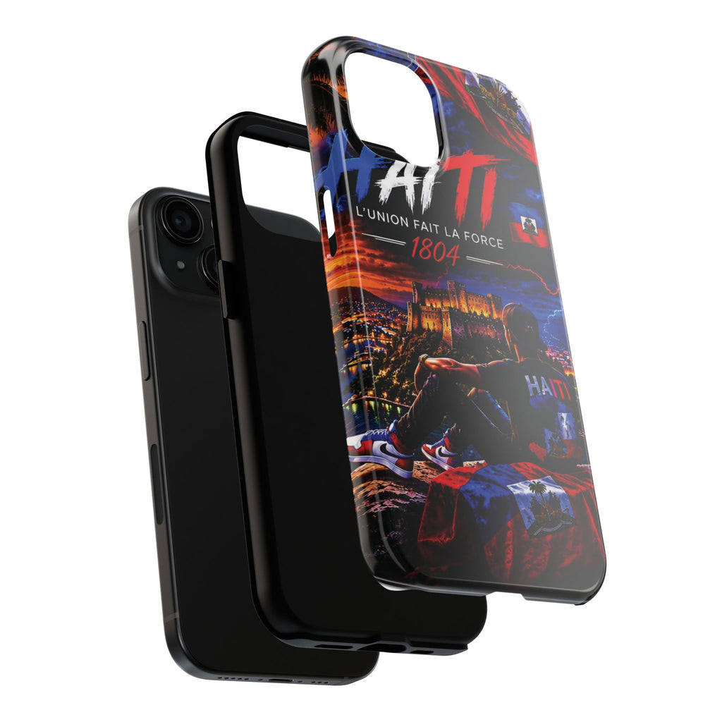 Haiti 1804 Tough Phone Case — L'Union Fait La Force Patriotic Protective Cover
