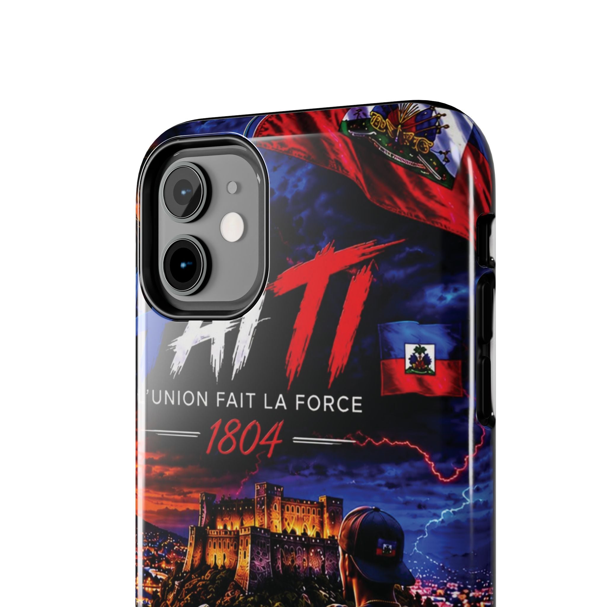 Haiti 1804 Tough Phone Case — L'Union Fait La Force Patriotic Protective Cover