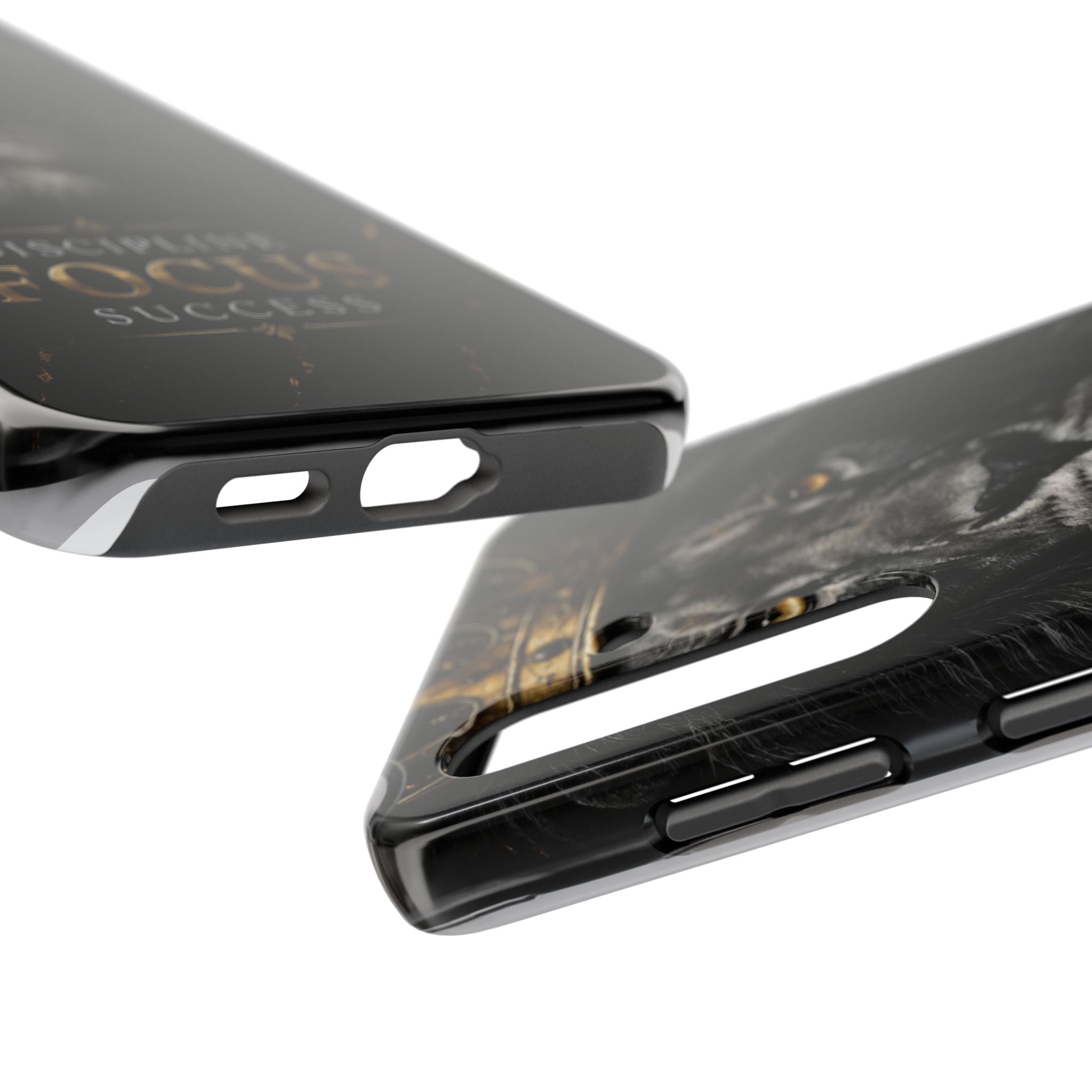 Lion 'Discipline Focus Success' Tough Phone Case