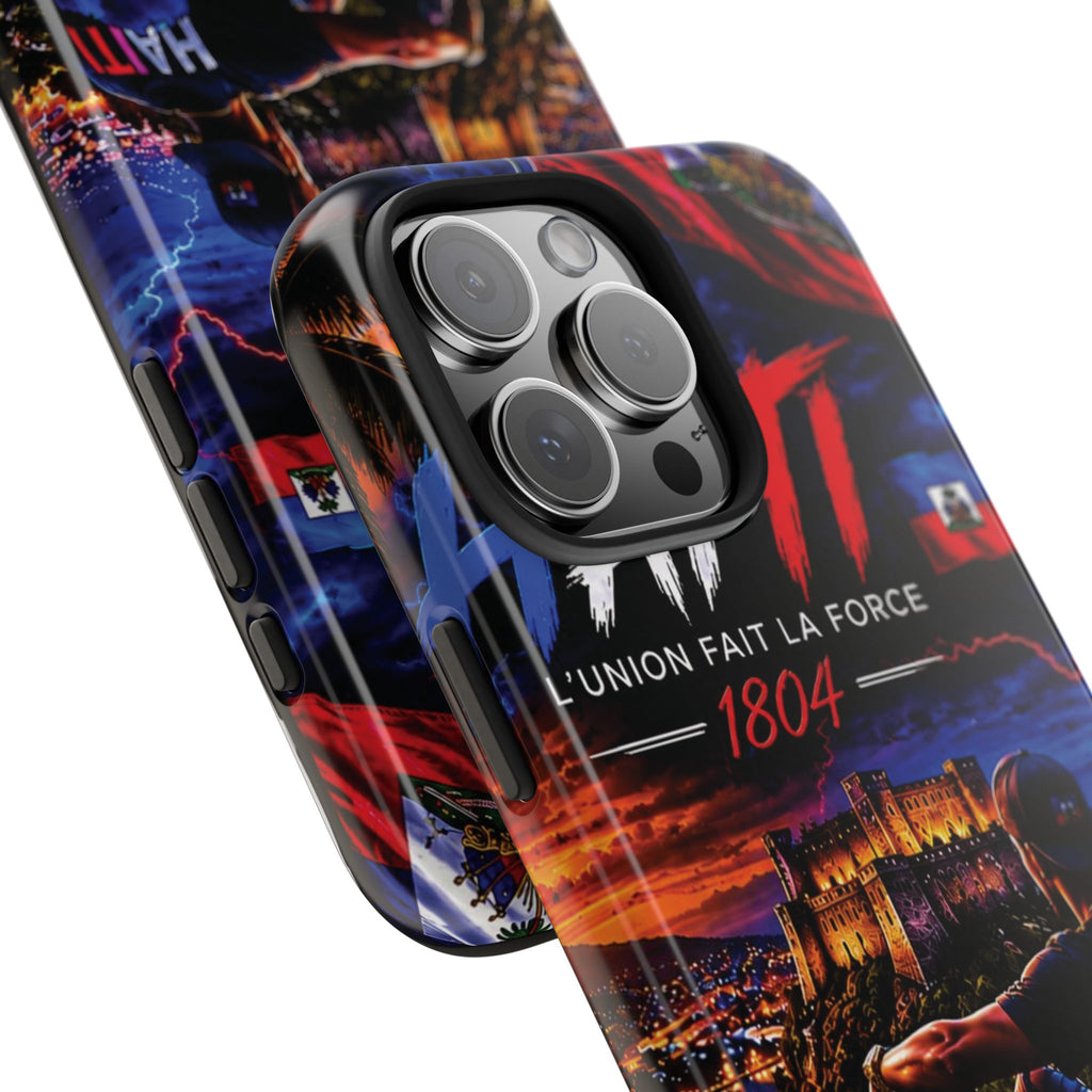 Haiti 1804 Tough Phone Case — L'Union Fait La Force Patriotic Protective Cover
