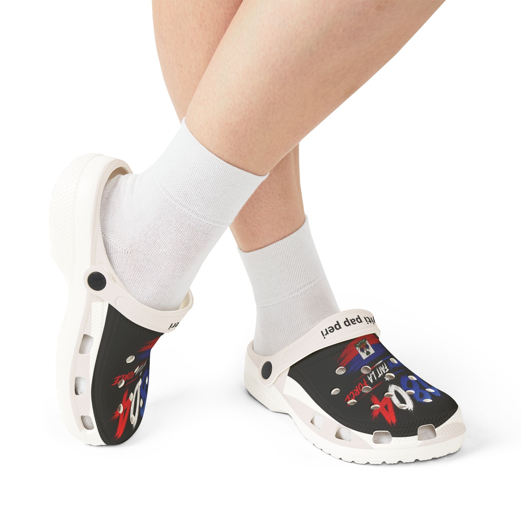 Haitian Pride EVA Foam Clogs — “1804 L’Union Fait La Force”