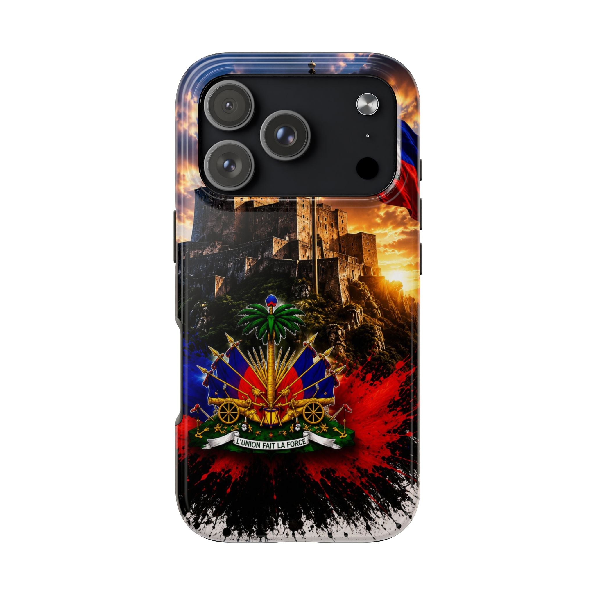 Haiti Crest Tough Phone Case — Citadel Sunset Protective Phone Cover