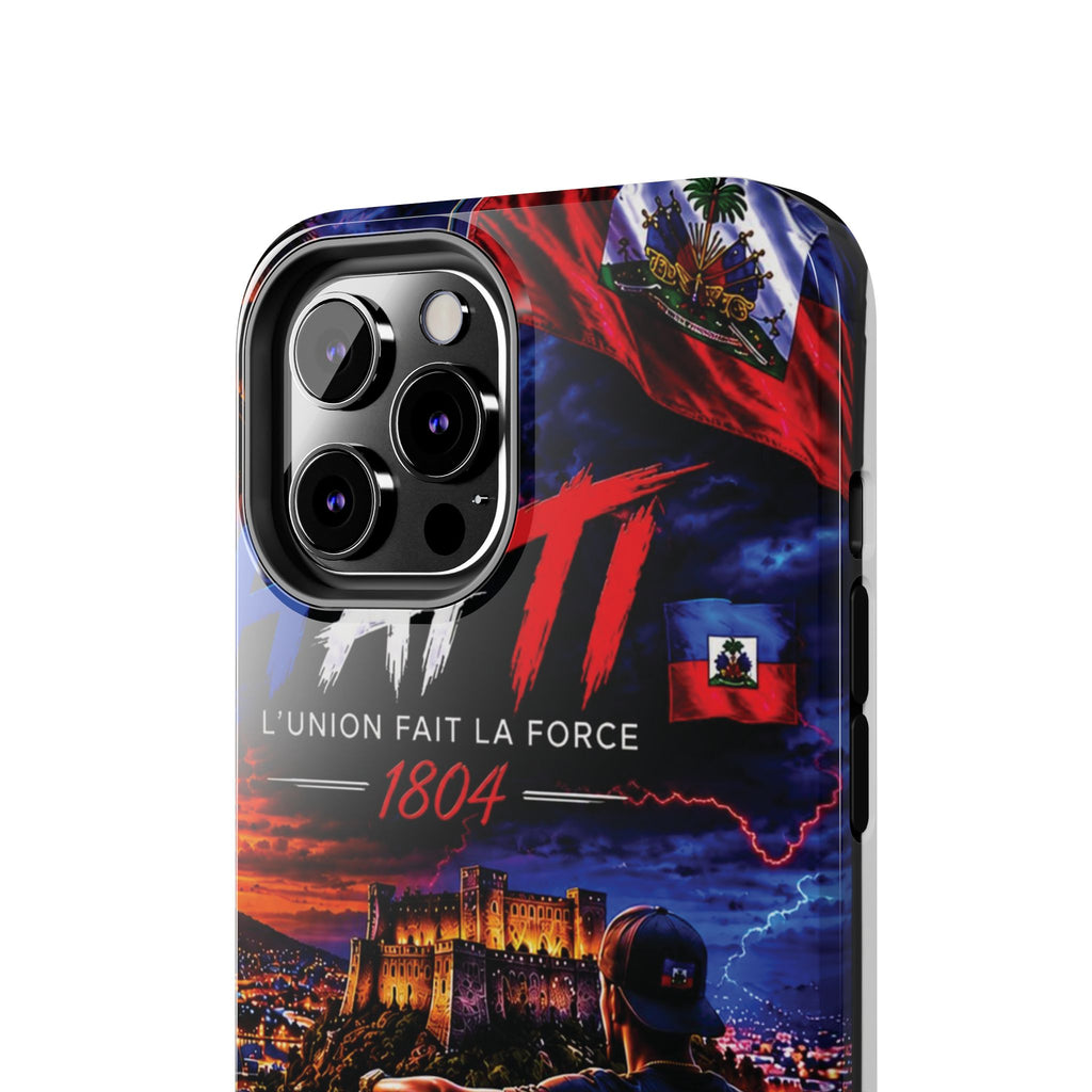 Haiti 1804 Tough Phone Case — L'Union Fait La Force Patriotic Protective Cover