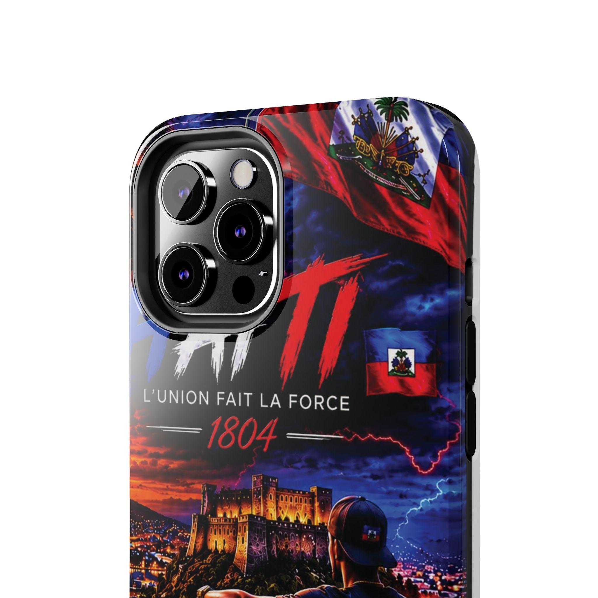 Haiti 1804 Tough Phone Case — L'Union Fait La Force Patriotic Protective Cover