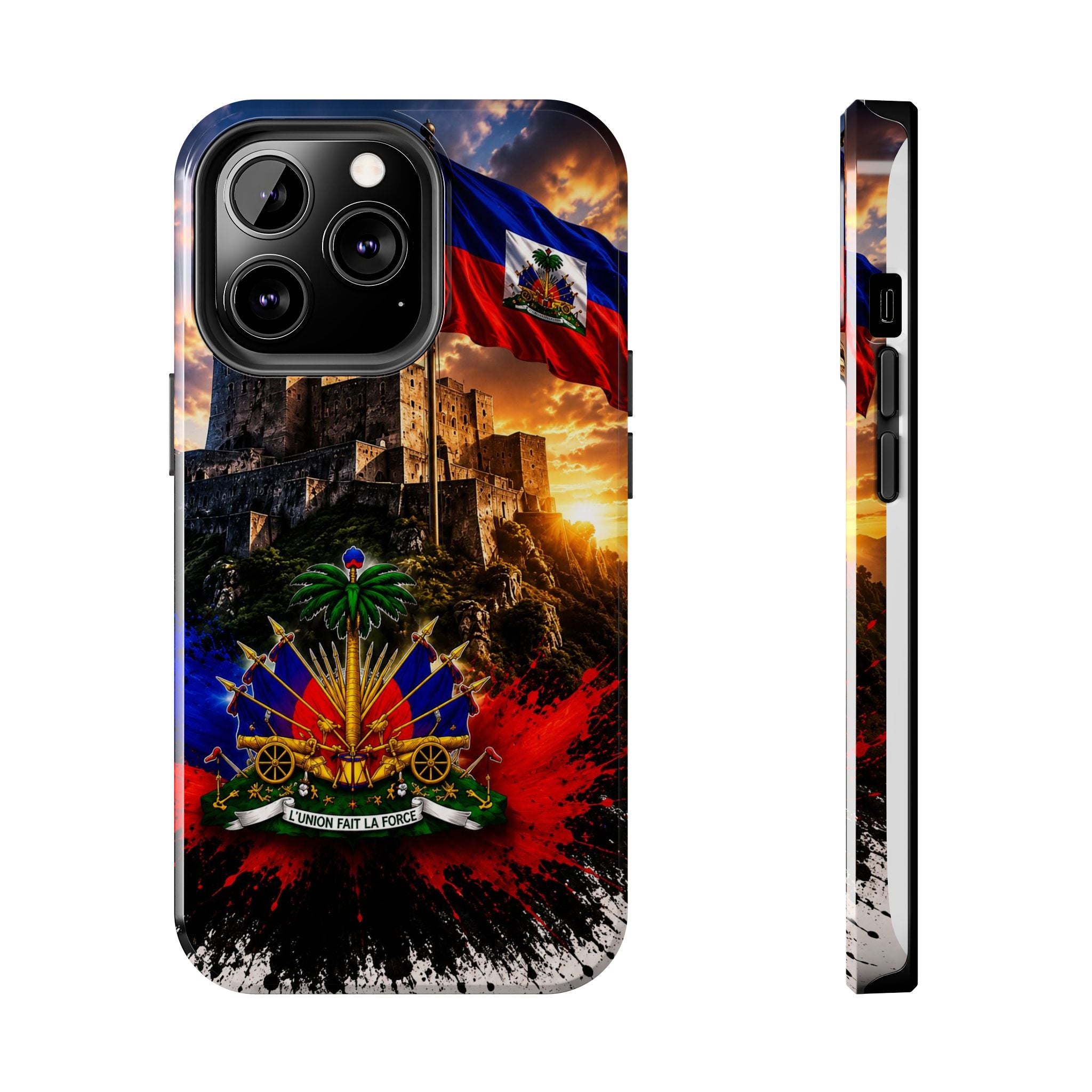 Haiti Crest Tough Phone Case — Citadel Sunset Protective Phone Cover