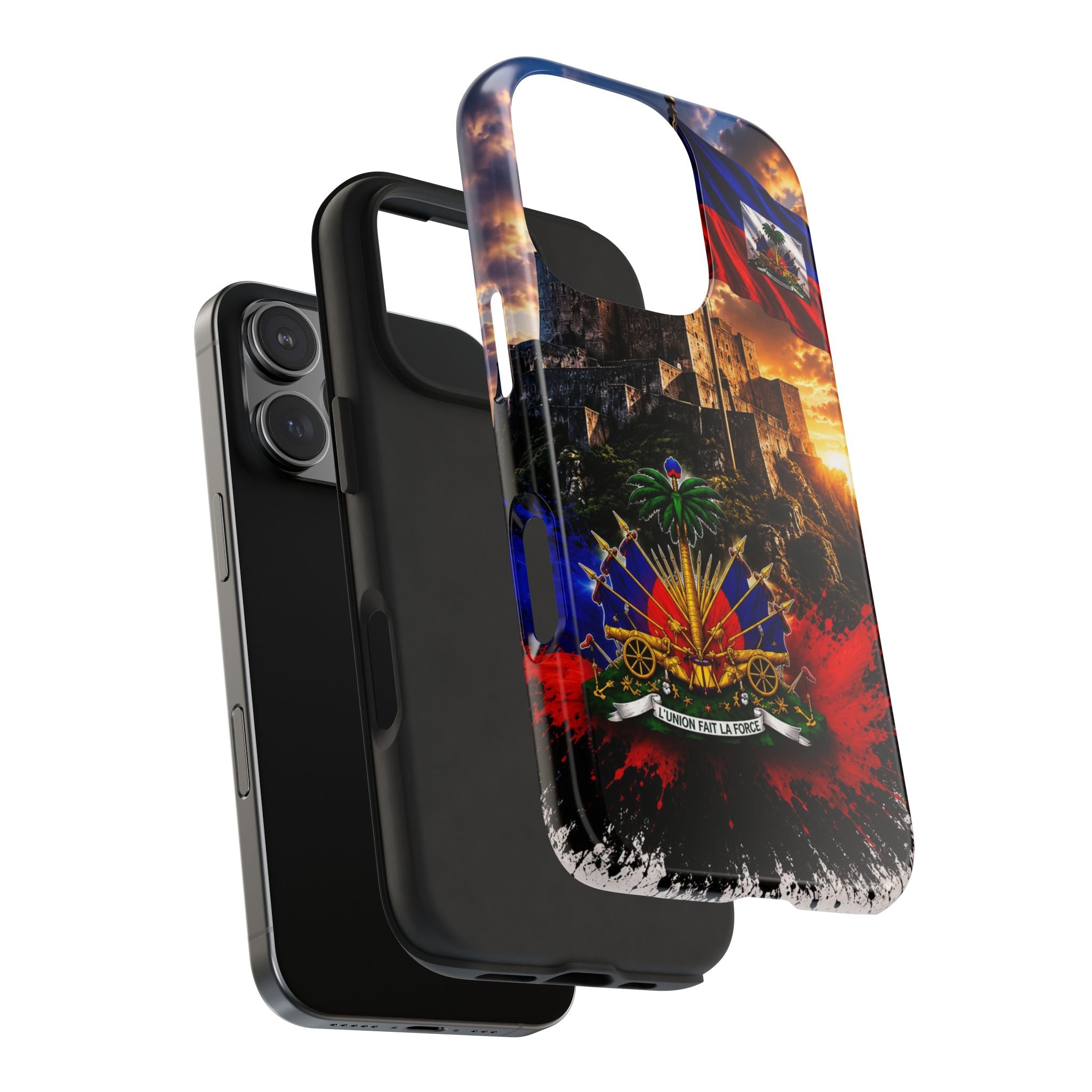 Haiti Crest Tough Phone Case — Citadel Sunset Protective Phone Cover