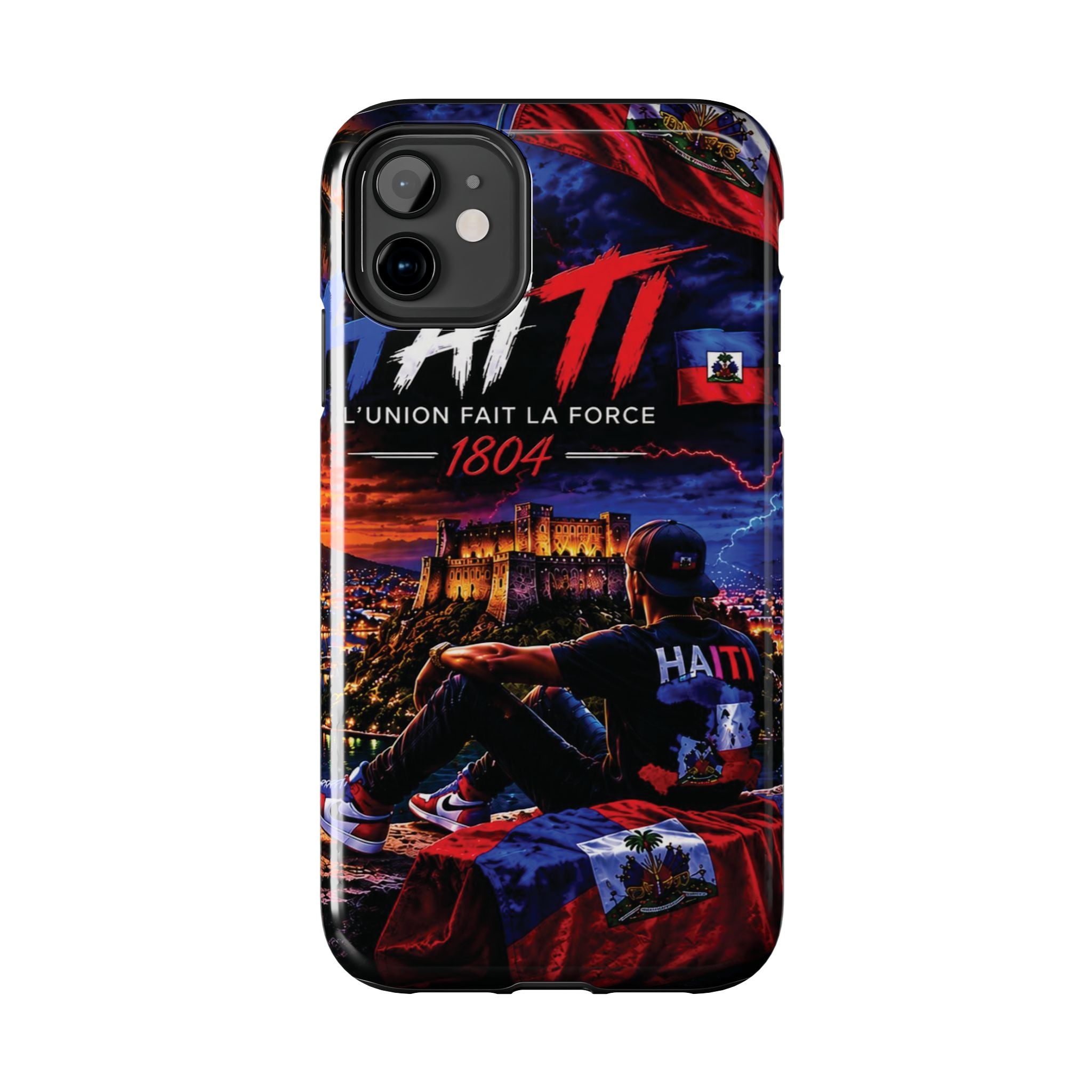 Haiti 1804 Tough Phone Case — L'Union Fait La Force Patriotic Protective Cover