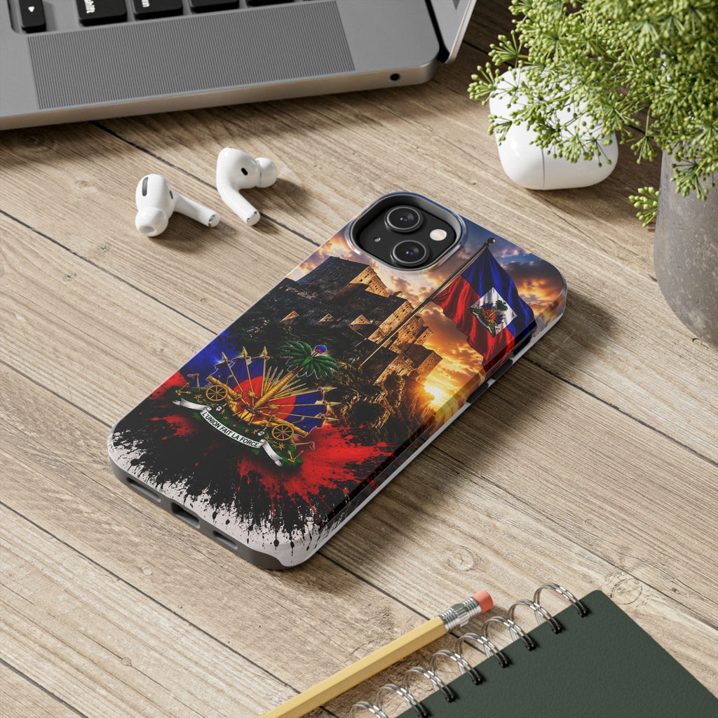 Haiti Crest Tough Phone Case — Citadel Sunset Protective Phone Cover