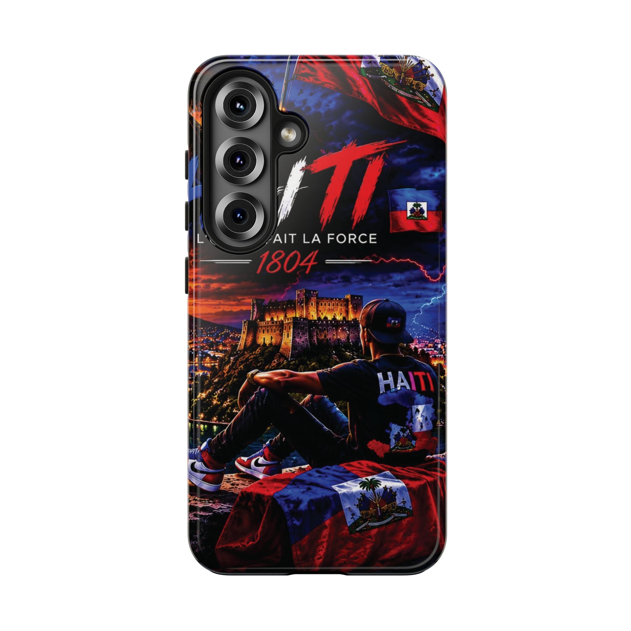 Haiti 1804 Tough Phone Case — L'Union Fait La Force Patriotic Protective Cover