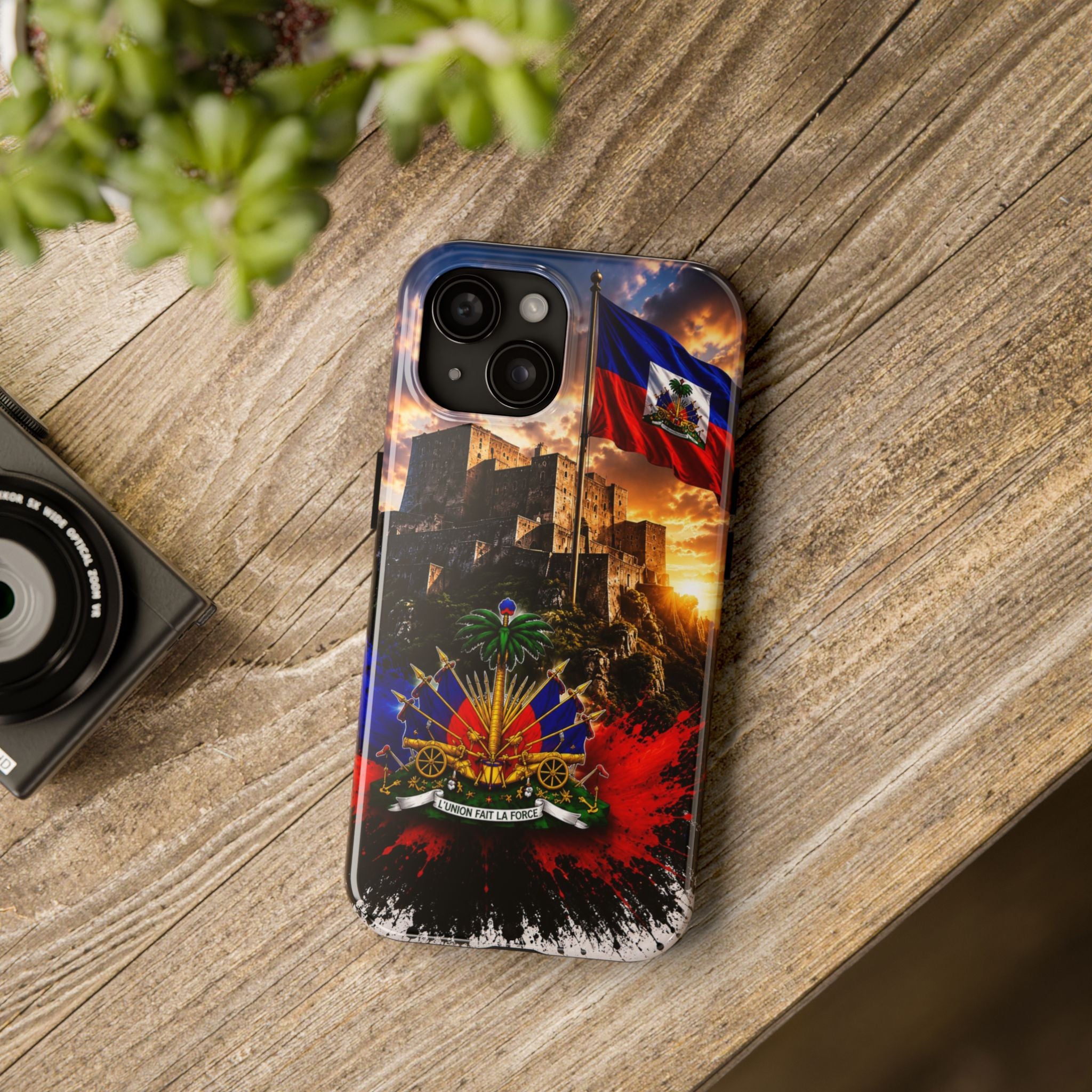 Haiti Crest Tough Phone Case — Citadel Sunset Protective Phone Cover