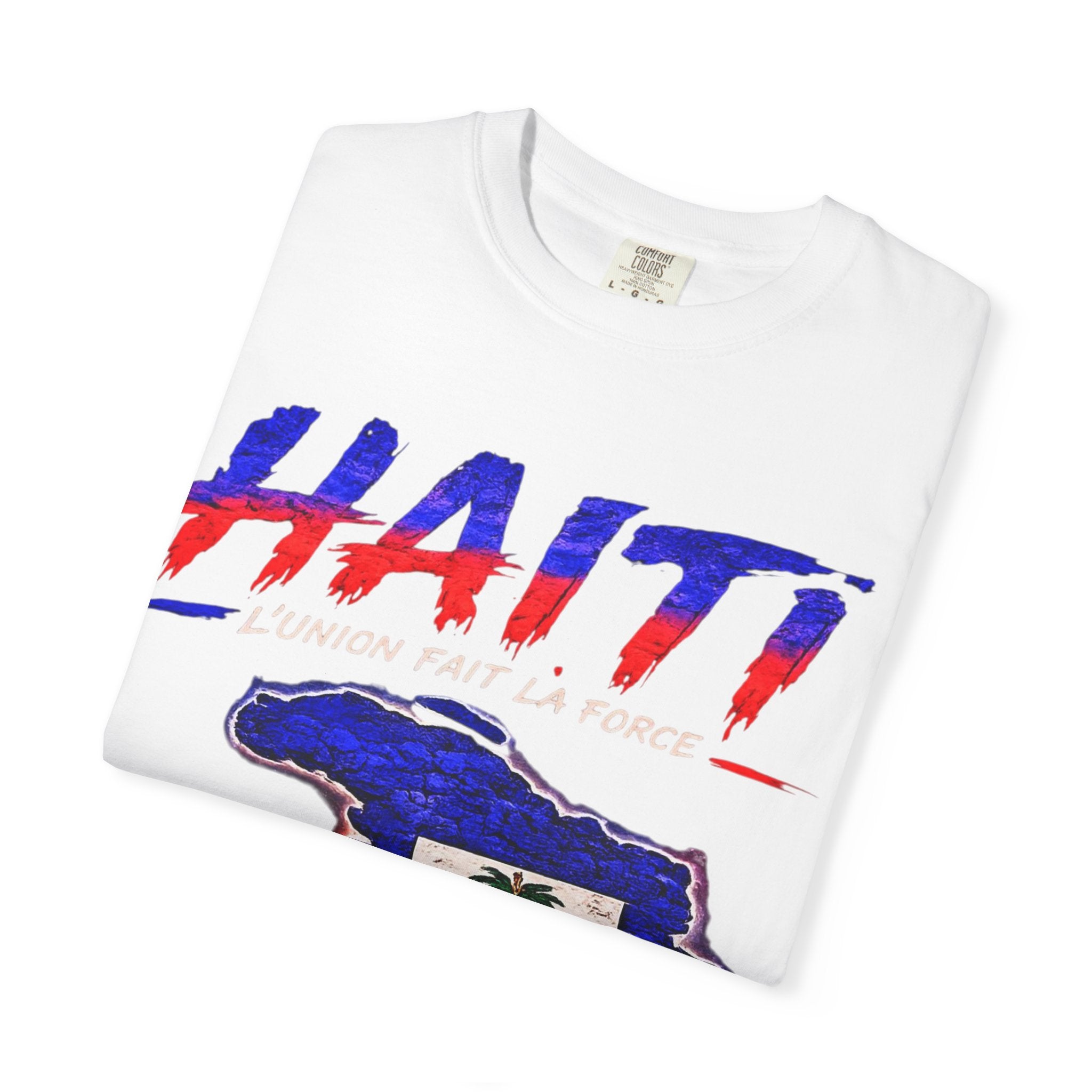 Haiti 1804 Flag Map T-Shirt — Haitian Pride Graphic Tee