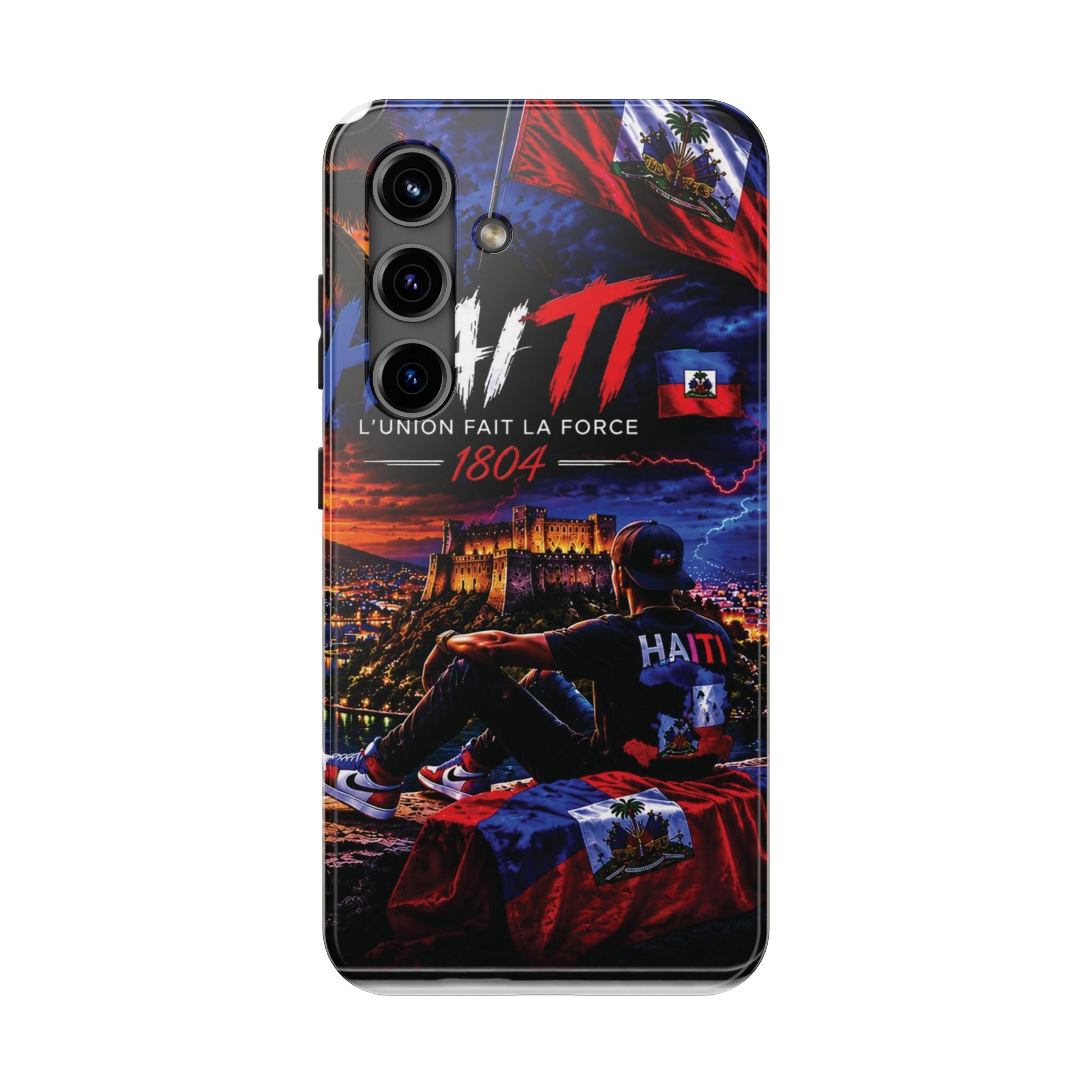 Haiti 1804 Tough Phone Case — L'Union Fait La Force Patriotic Protective Cover