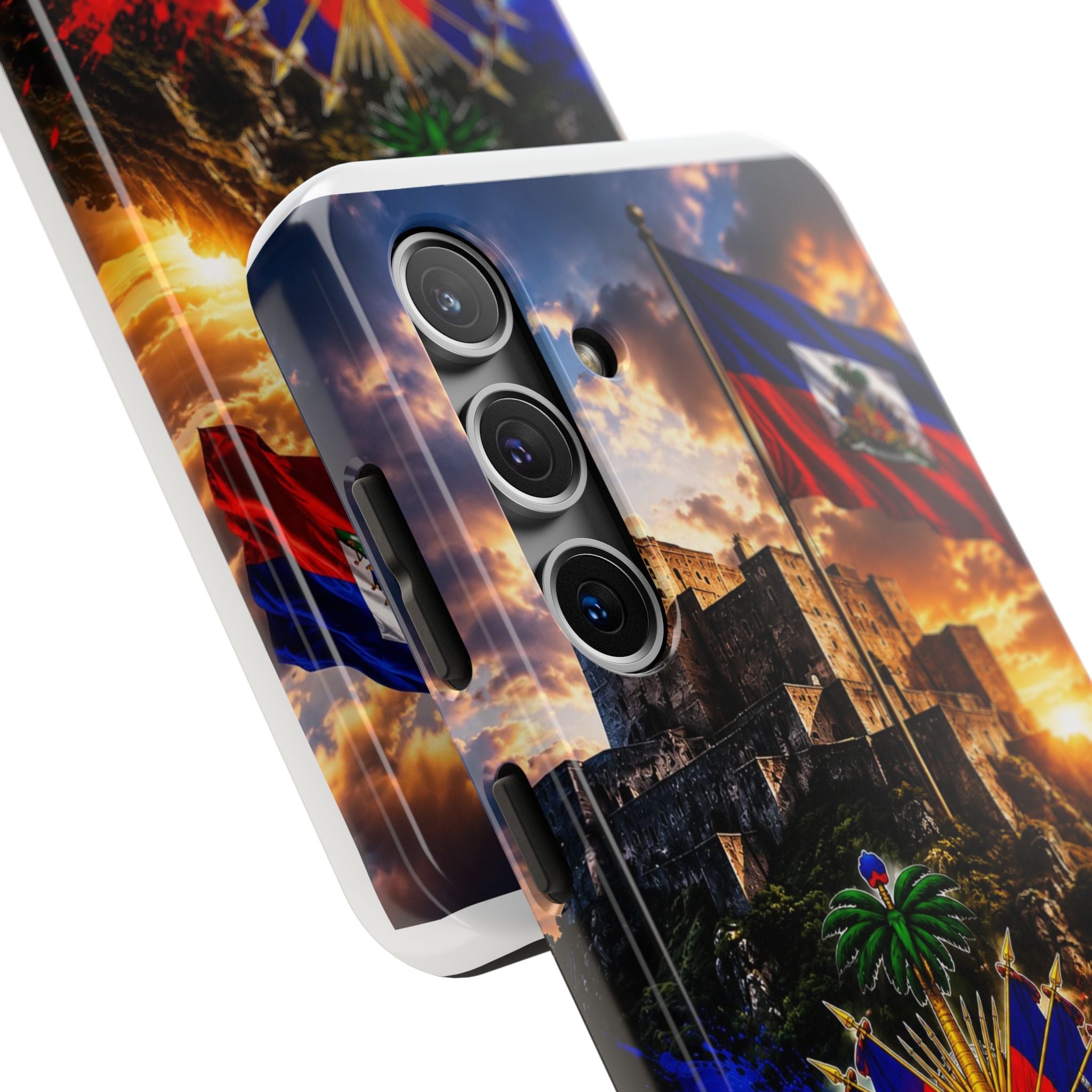 Haiti Crest Tough Phone Case — Citadel Sunset Protective Phone Cover