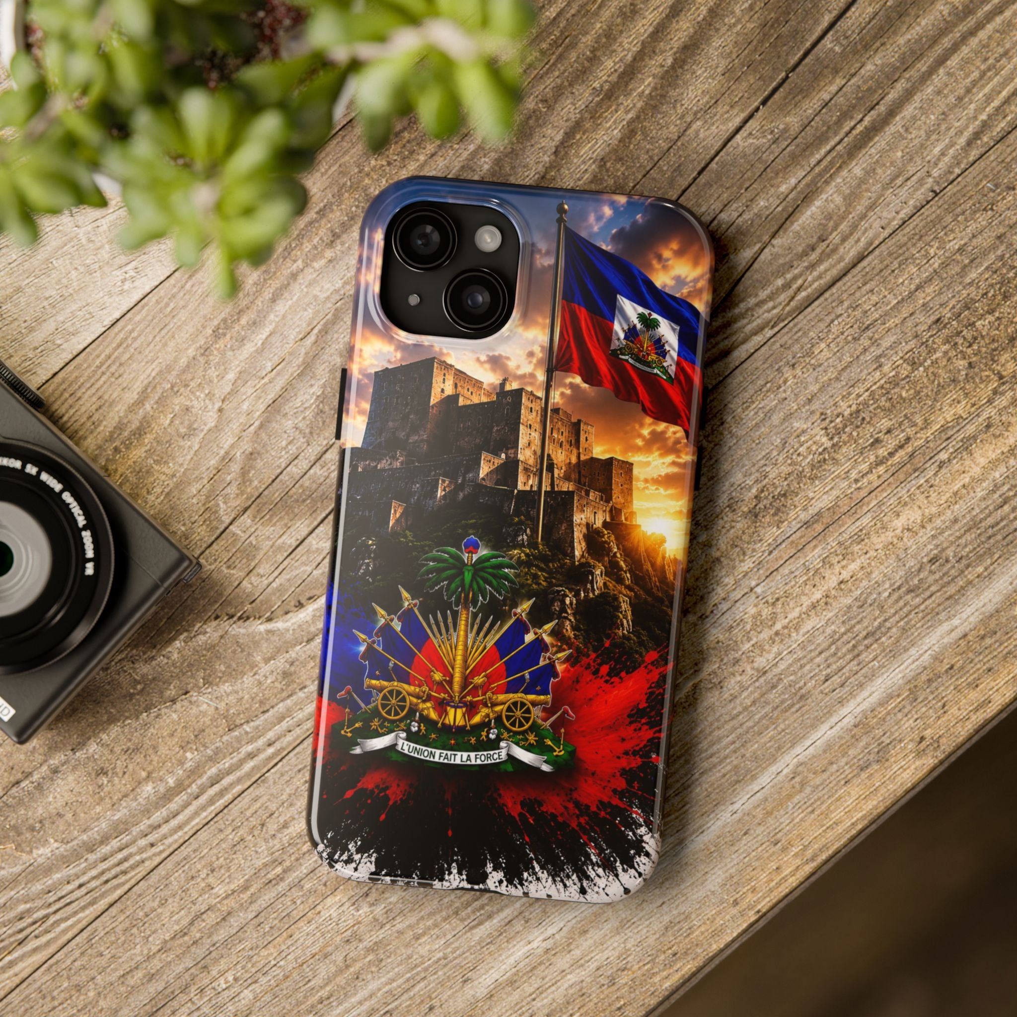 Haiti Crest Tough Phone Case — Citadel Sunset Protective Phone Cover