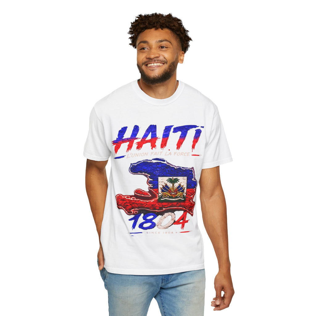 Haiti 1804 Flag Map T-Shirt — Haitian Pride Graphic Tee