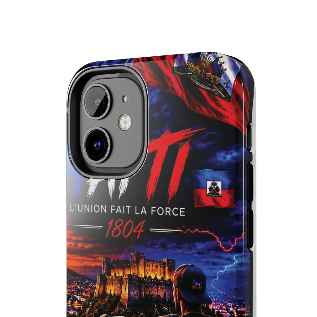 Haiti 1804 Tough Phone Case — L'Union Fait La Force Patriotic Protective Cover