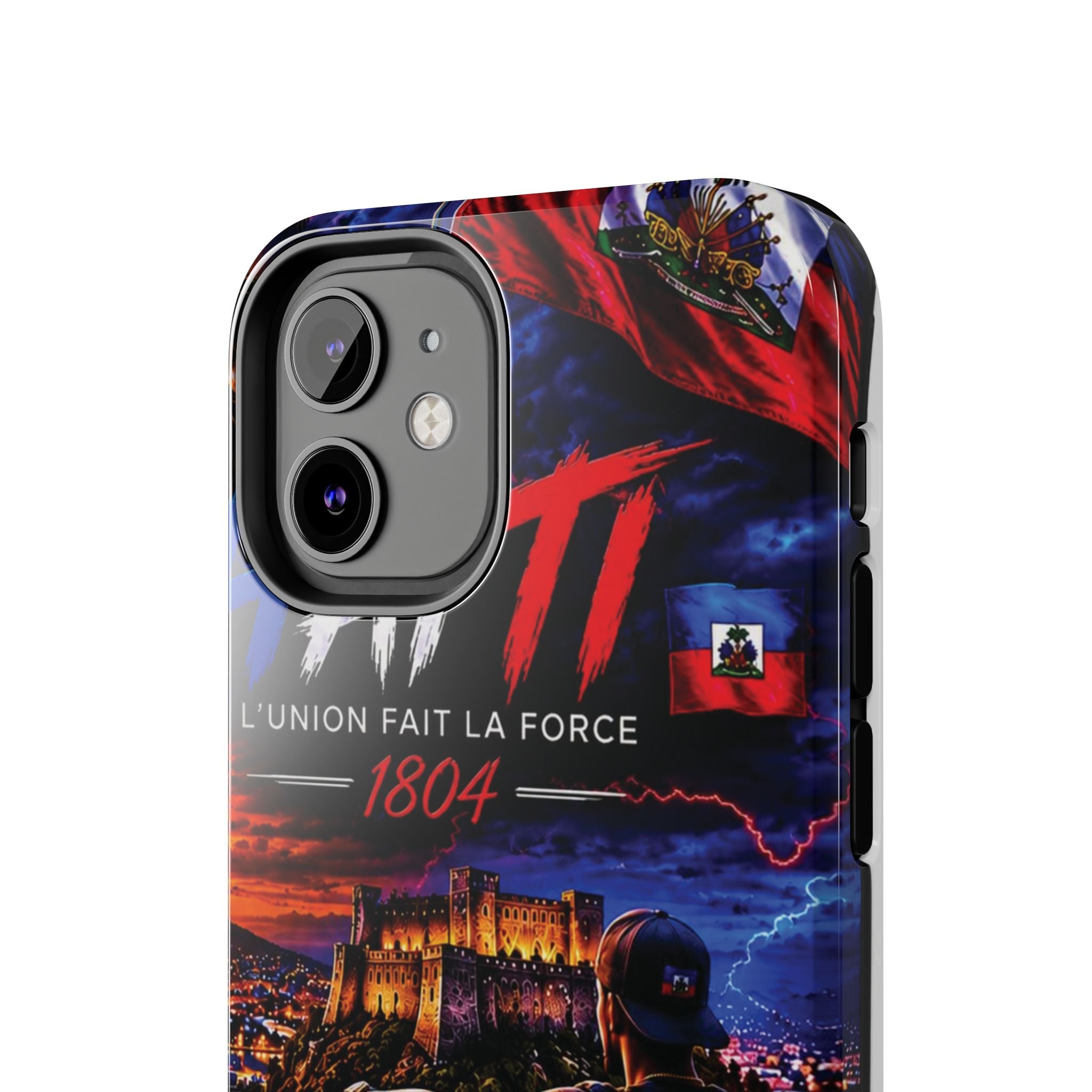 Haiti 1804 Tough Phone Case — L'Union Fait La Force Patriotic Protective Cover