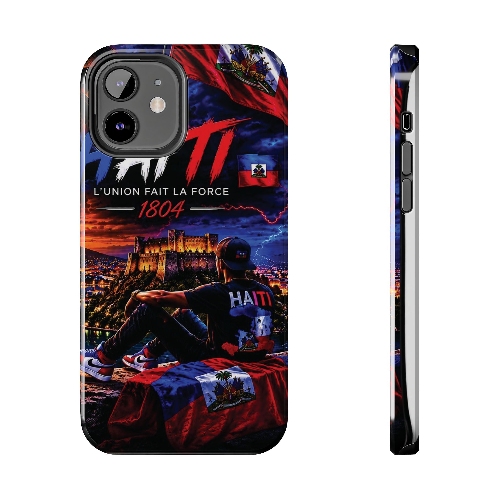 Haiti 1804 Tough Phone Case — L'Union Fait La Force Patriotic Protective Cover