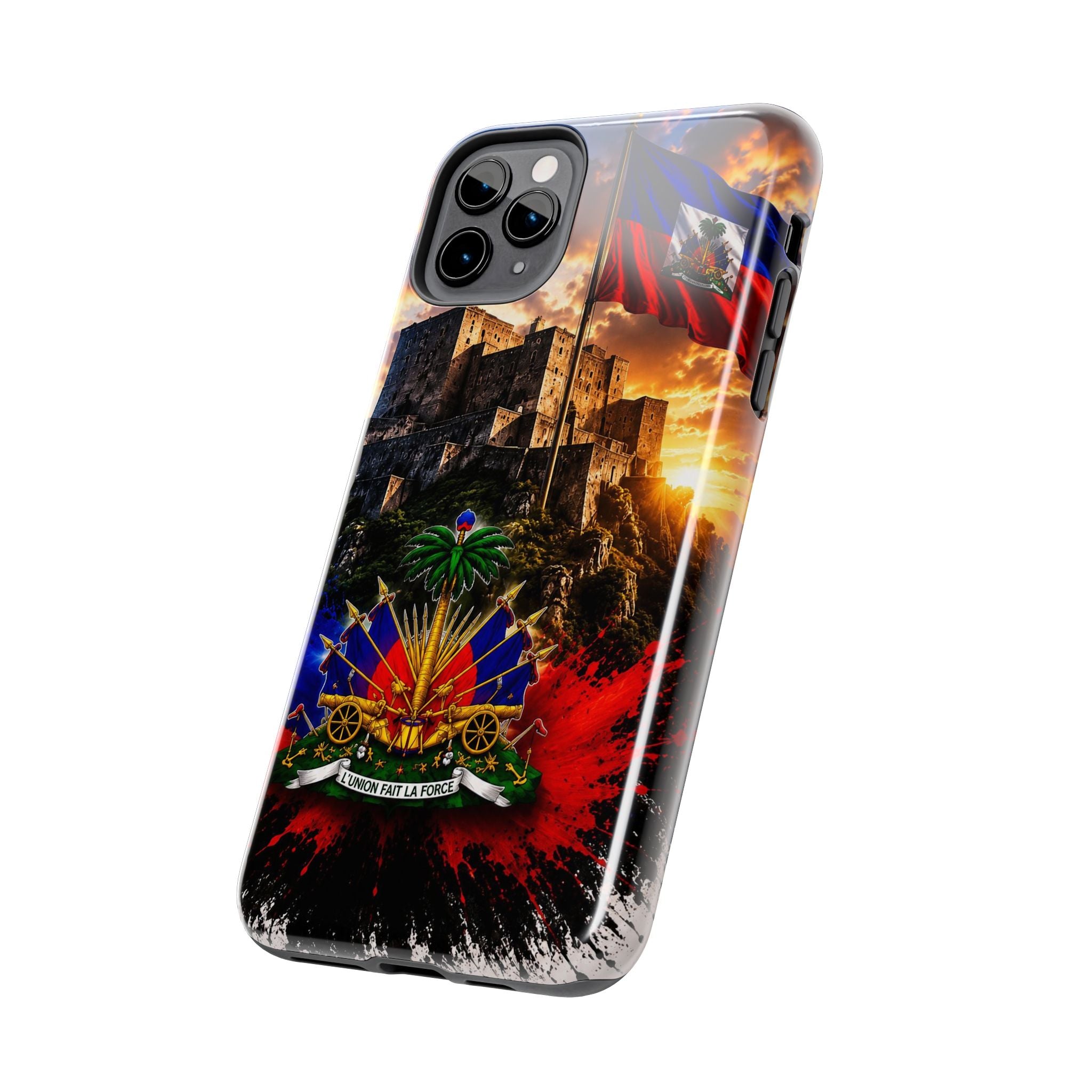 Haiti Crest Tough Phone Case — Citadel Sunset Protective Phone Cover