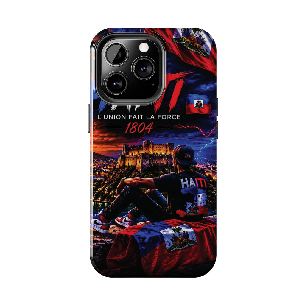 Haiti 1804 Tough Phone Case — L'Union Fait La Force Patriotic Protective Cover