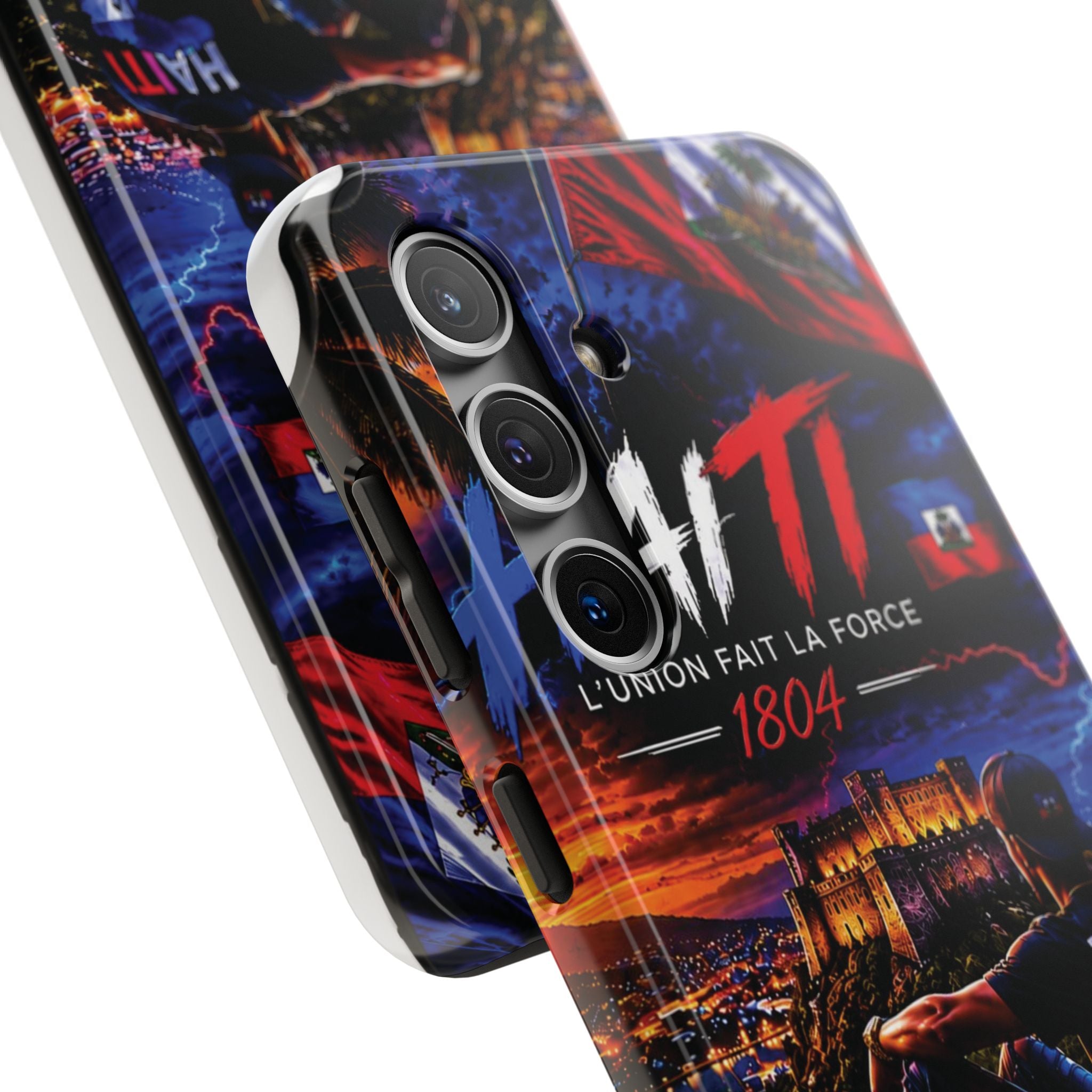 Haiti 1804 Tough Phone Case — L'Union Fait La Force Patriotic Protective Cover