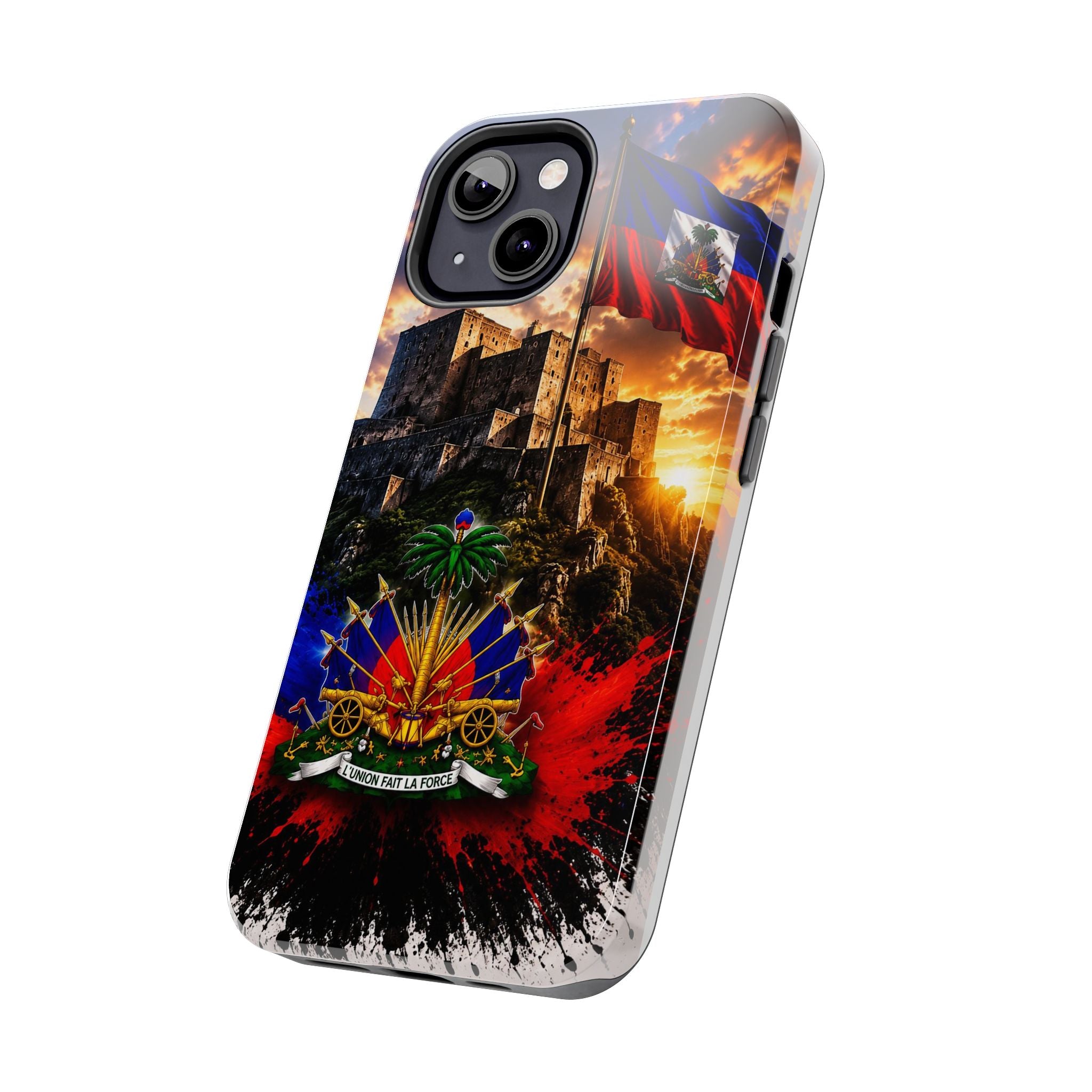 Haiti Crest Tough Phone Case — Citadel Sunset Protective Phone Cover