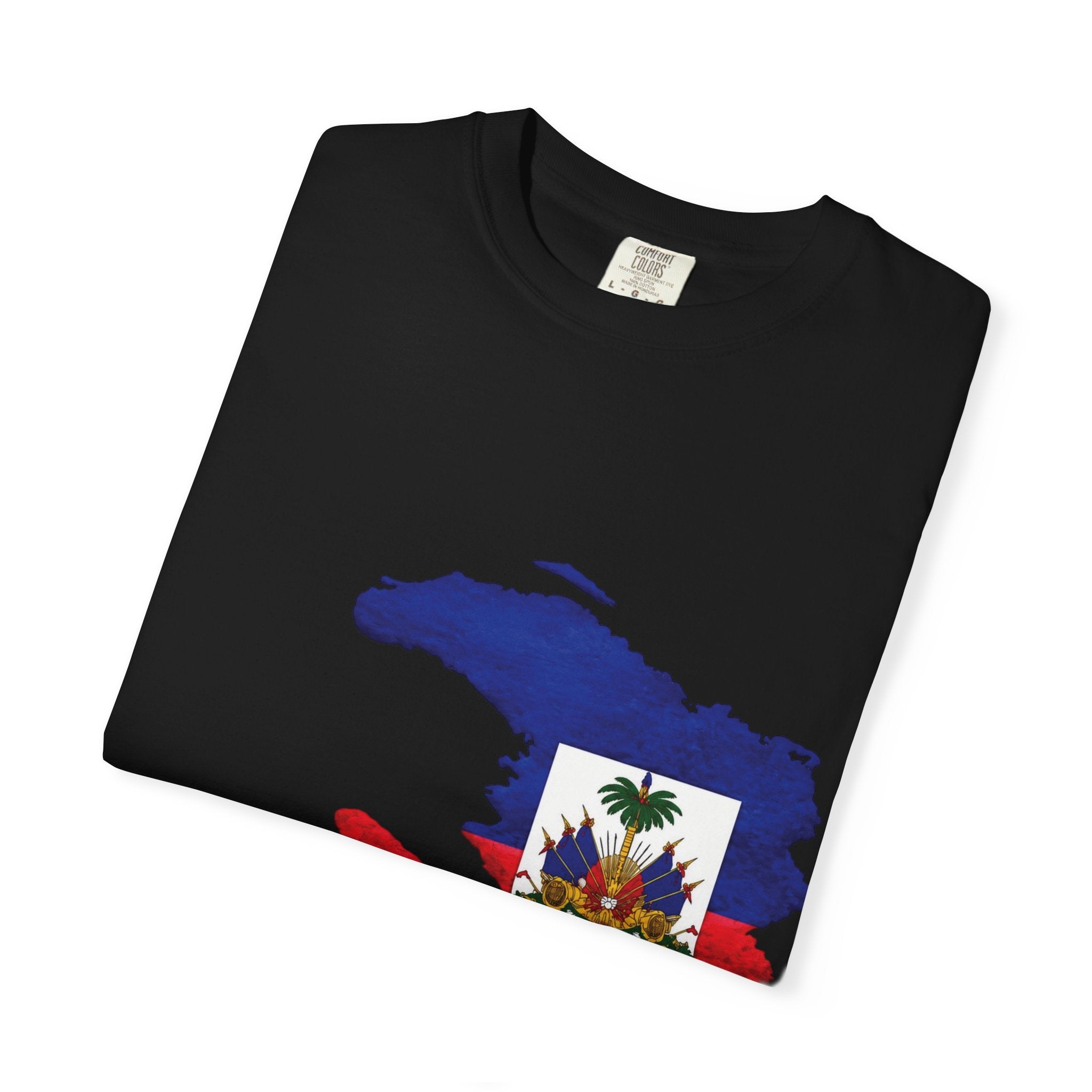 Haiti Map T-Shirt with 1804 Flag Design — Haitian Pride Tee